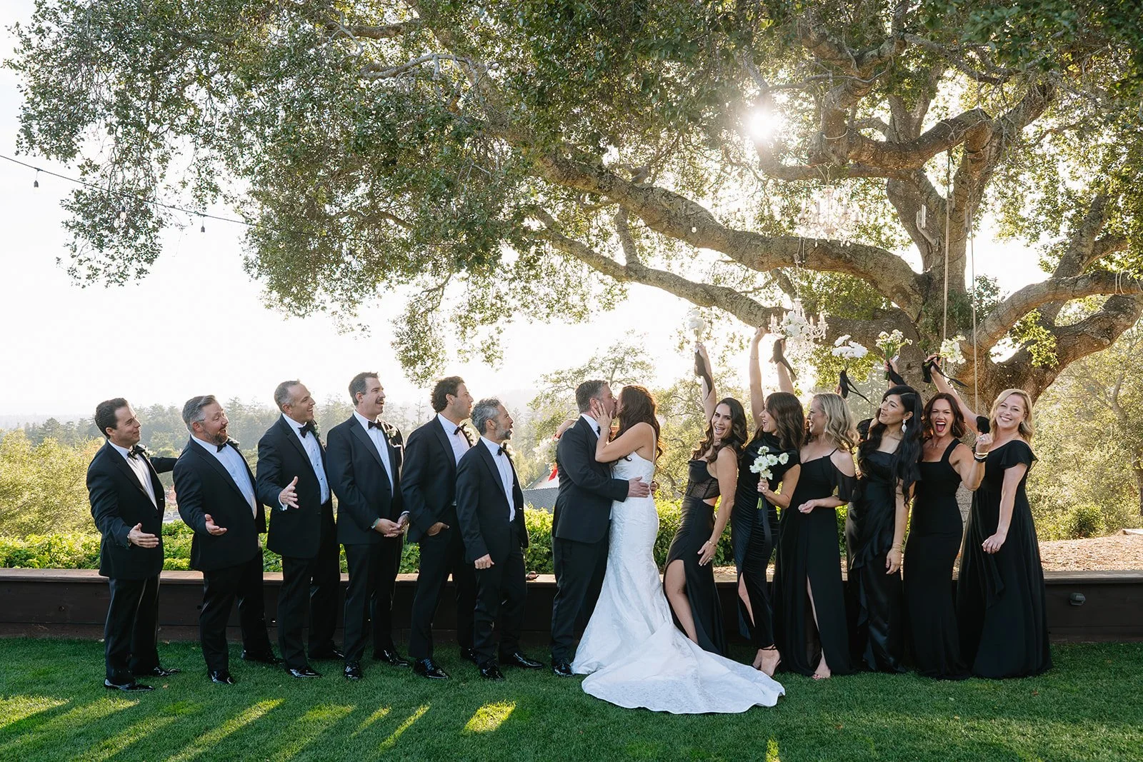 Wedding at Hollins House in Santa Cruz California.