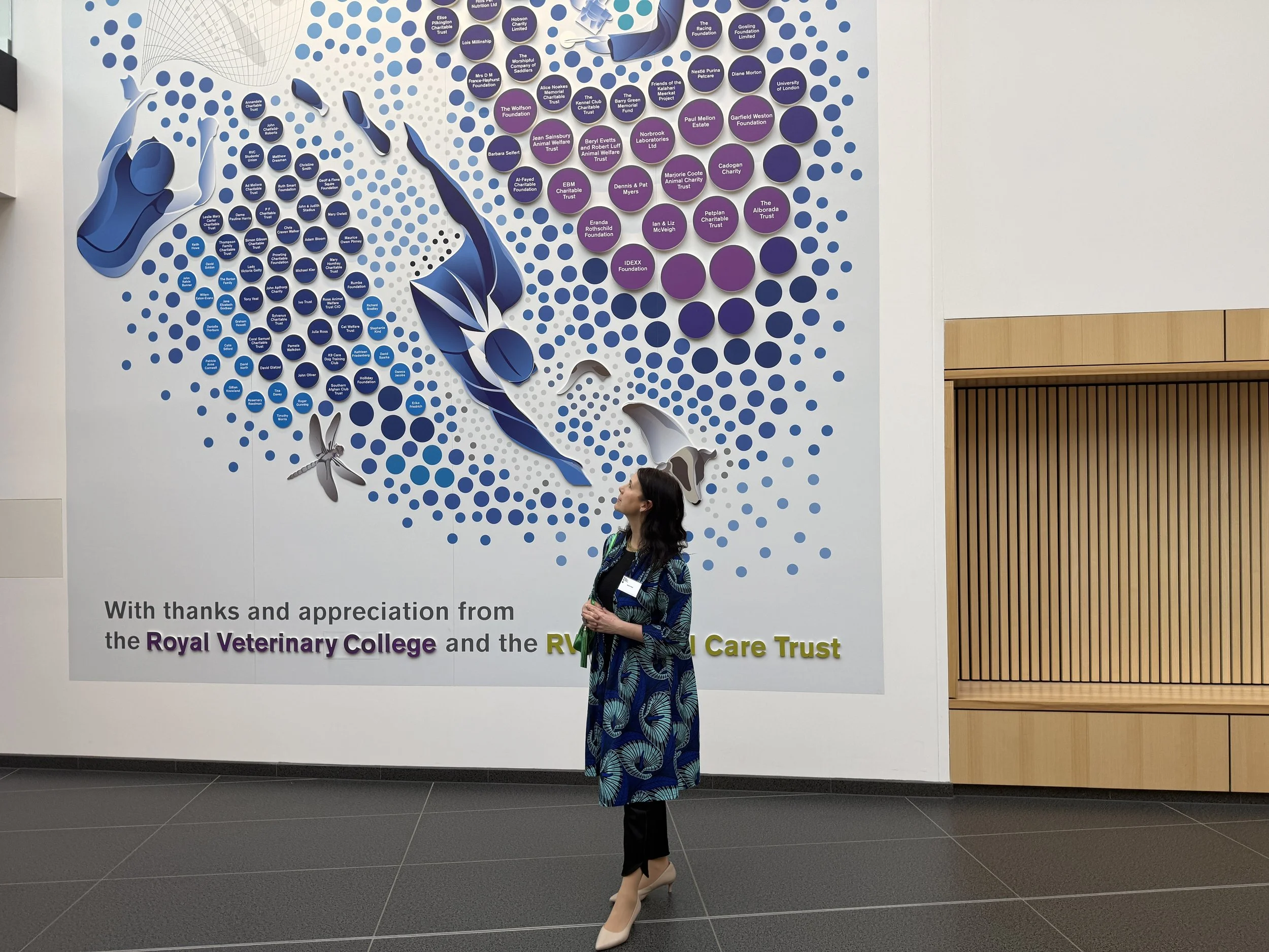 Celebrating the opening of the Student Learning Centre and our Donor Wall design at the RVC. HRH The Princess Royal in attendance.