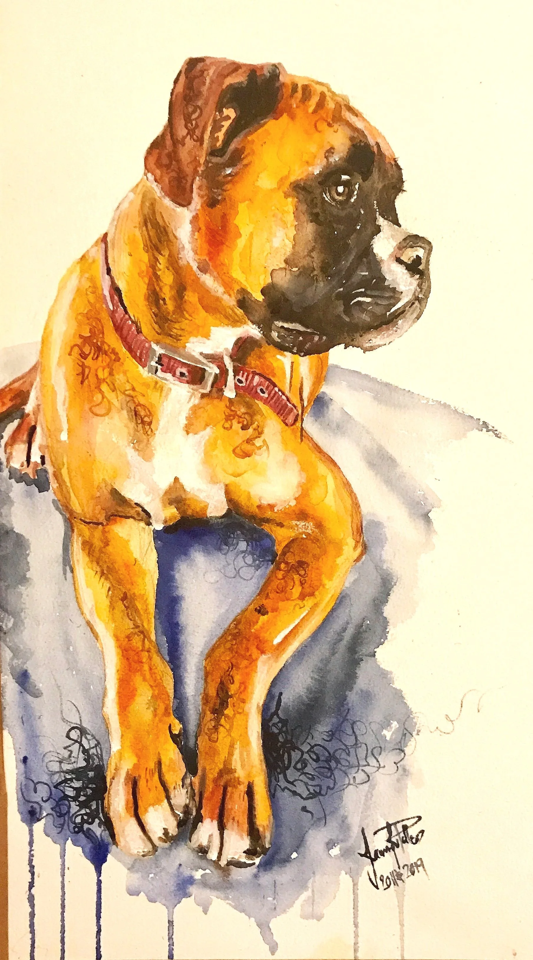 "The Boxer" © JJ Potter
Original watercolour
£425 (framed)