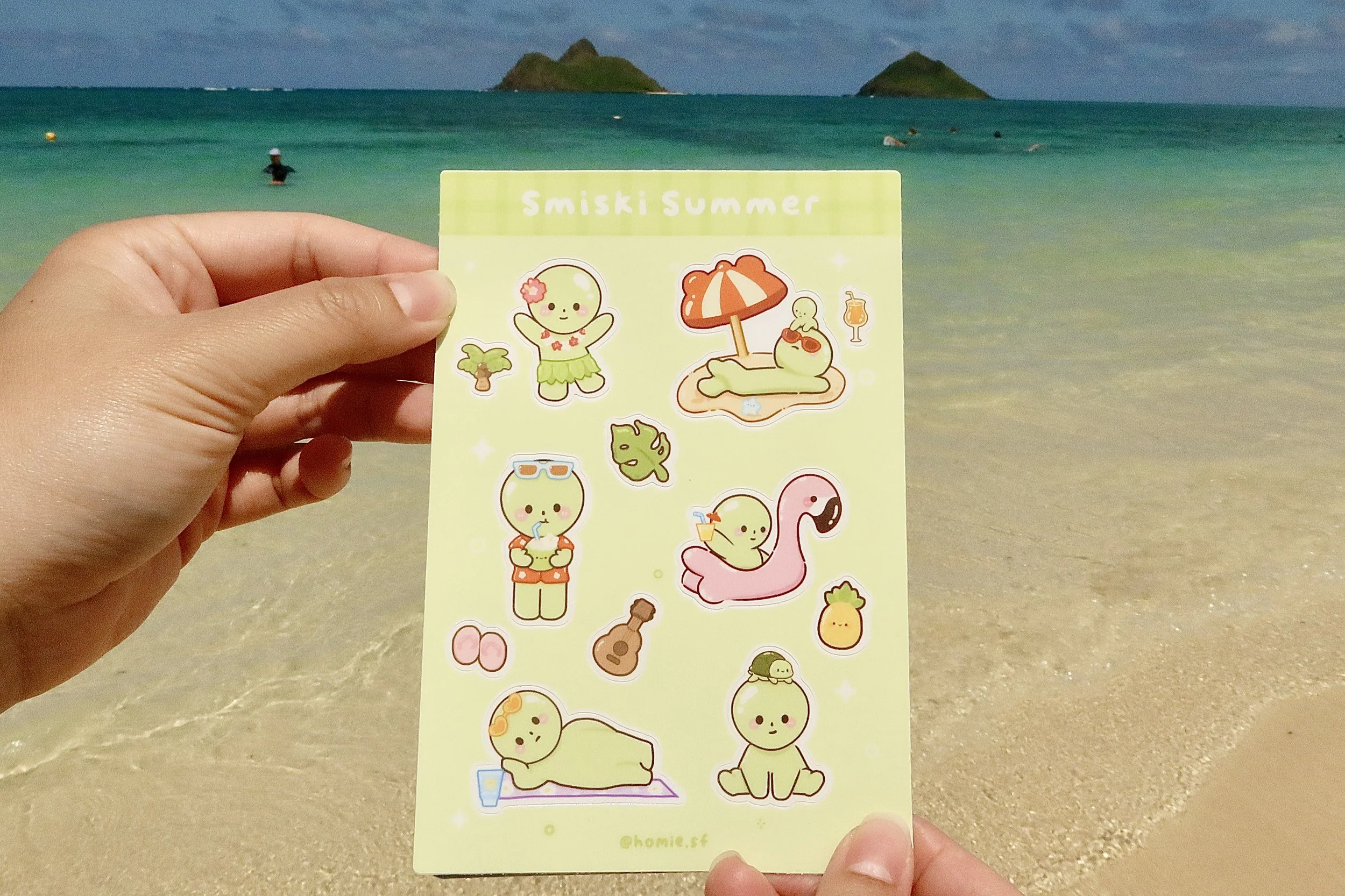 Smiski Summer Sticker Sheet