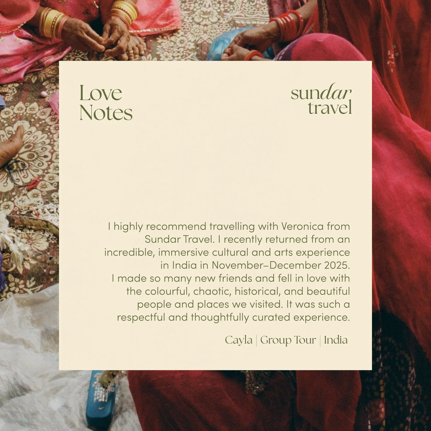 Kind words from dear travellers.

What started as a trip turned into something so much more, stories that stayed, meaningful connections and new friendships, and a deep love for a place so vibrant, chaotic, and full of life.

From colourful streets t