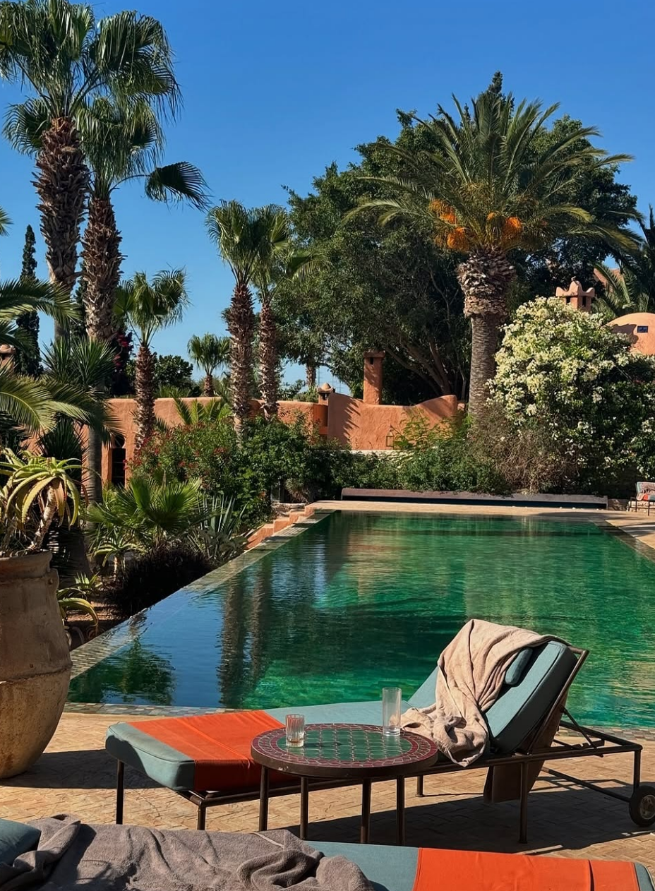 pool and mint tea marrakech