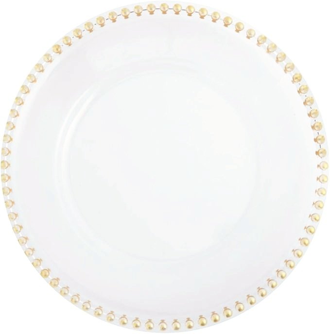 Gold Acrylic Round Chargers