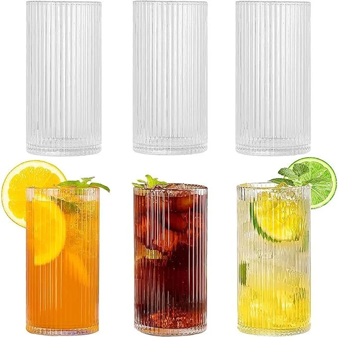 Ribbed Glassware