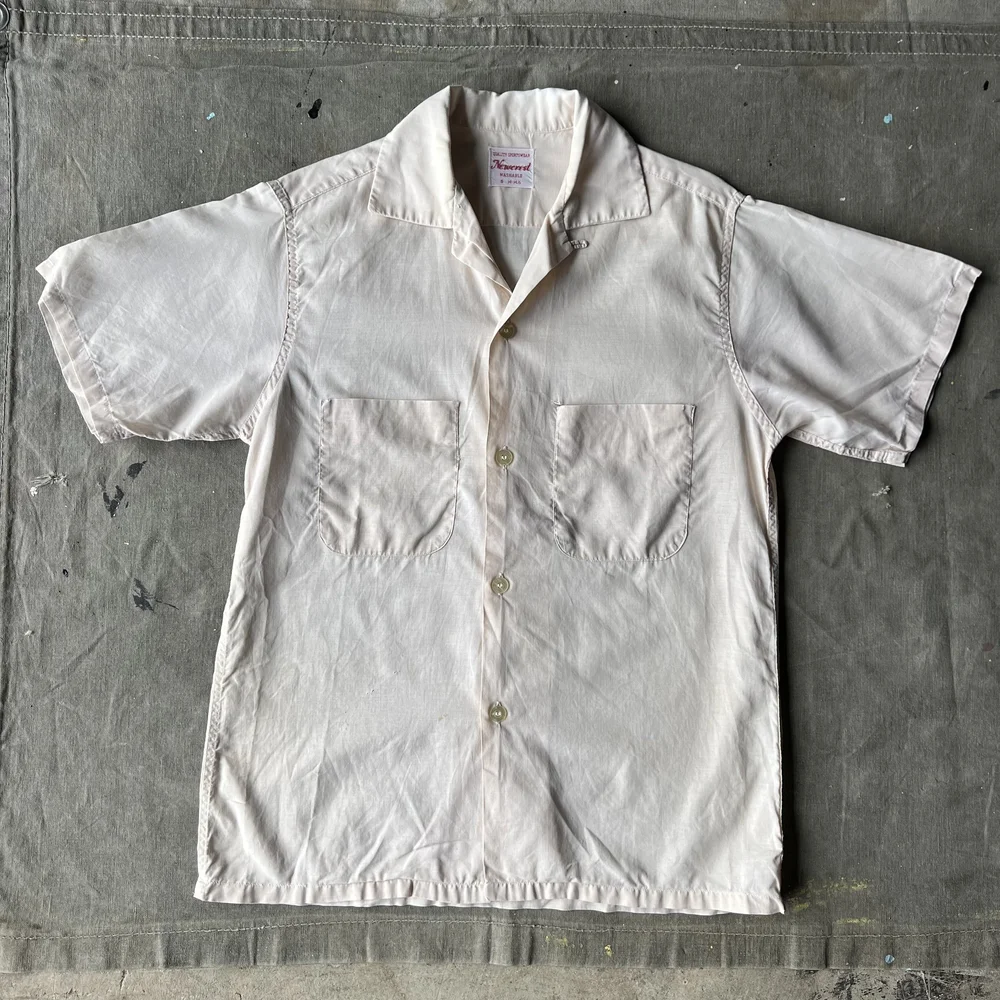 50s Loop Collar Shirt - Newcrest — HERONS VINTAGE