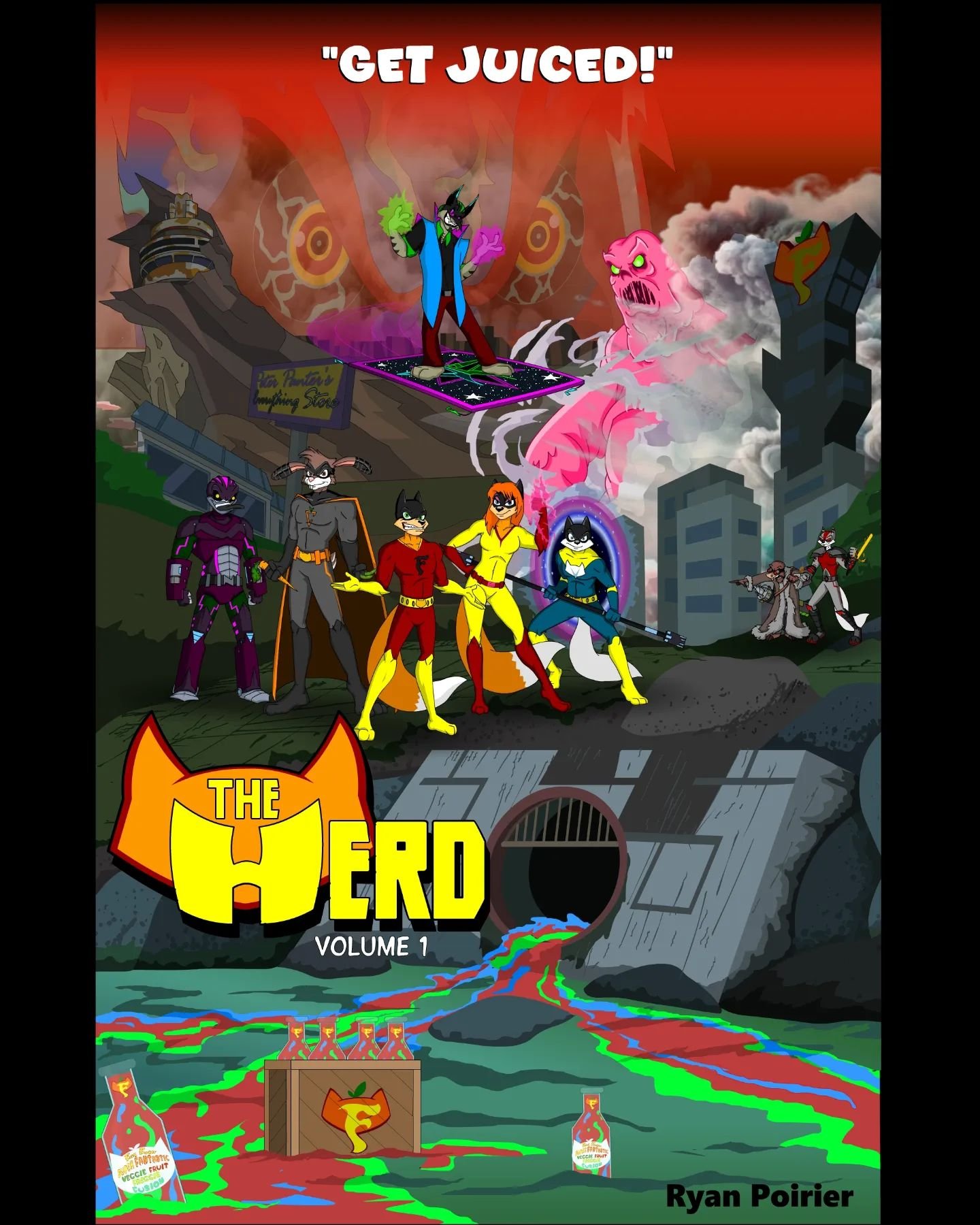 &quot;GET JUICED!&quot; 🍹💥 Unleash the power with 'The Herd Volume 1' - your gateway to a world where superpowers come in a bottle, and every sip is an adventure!&nbsp; Meet us where the action is - at the 🦸&zwj;♀️Comicons or tap into the adventur