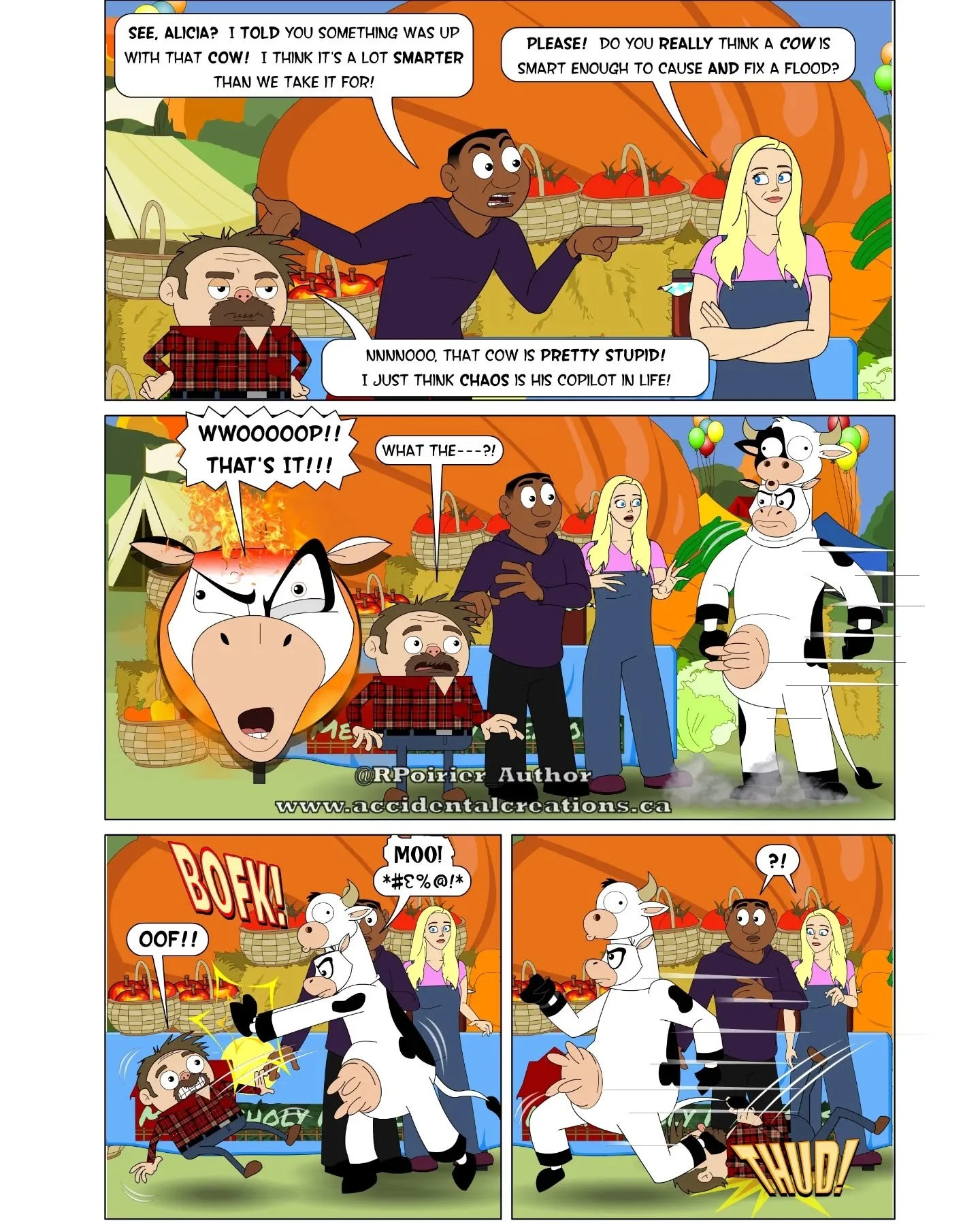 🎈"Leaving the Festival"
🎞️A new scene from my next book -
🐮Farm Freaks Day 5: The Festival (coming soon...there's been many delays, but I swear it's coming soon!)
💸$3 eBook bundle Days1-4 on sale now!
🔗 Available at: accidental