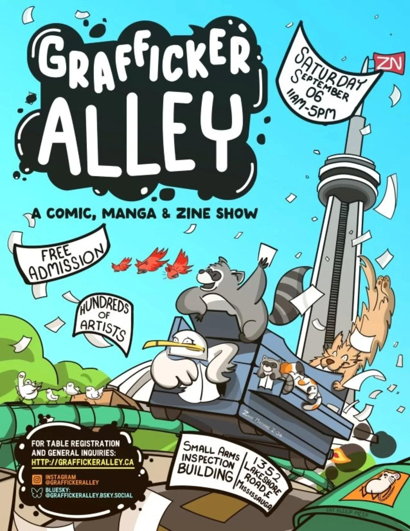 I'll be at the @graffickeralley Grafficker Alley Comic & Manga Show tomorrow! Come by the Accidental Creations table to check out the award-winning The Herd, my new ongoing series Farm Freaks, and a bunch of other art n stuff! See you there!
G