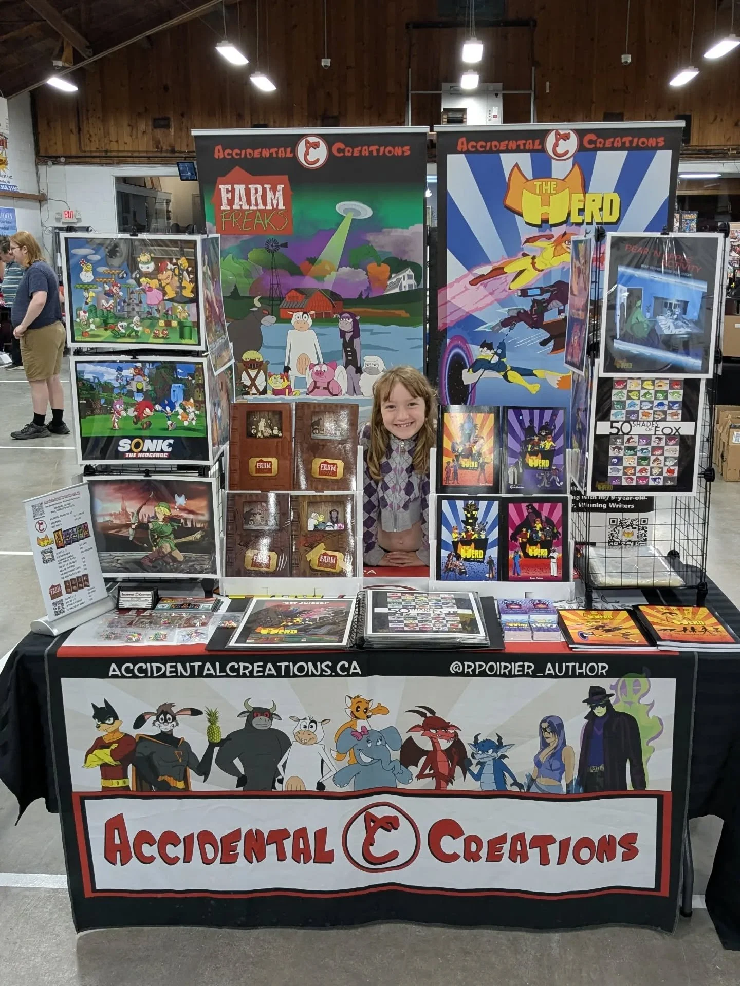 The Belleville Comicon is happening now with @pop_culture_canada !
(Having a little help today from my amazing little Lara) Swing by the Accidental Creations table to check out The Herd and Farm Freaks!
#PopCultureEvents #popculturecanada #bellevil