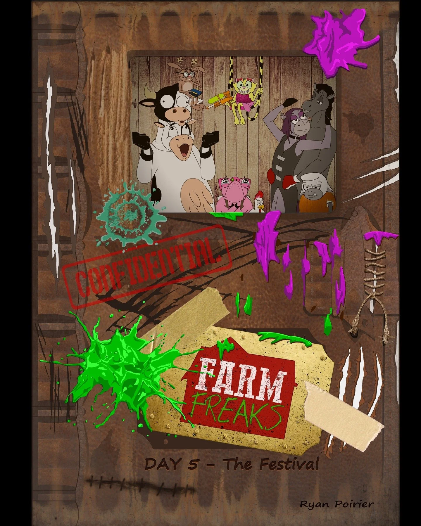 Finally completed my next graphic novel over the weekend: FARM FREAKS Day 5 - THE FESTIVAL! At 178 pages, it's the longest so far in my Farm Freaks series!
There are 2 more books to come in this 7-part story, so I'm not out of the writing woods yet! 