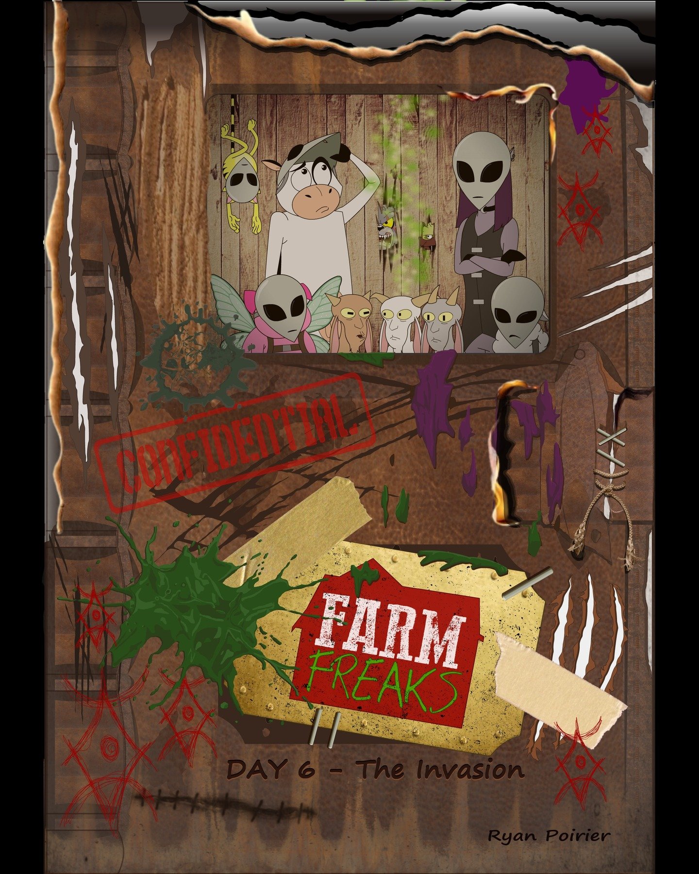 Farm Freaks Day 6 - The Invasion
(In Production)

🐮"Farm Freaks" is a whimsical, comedic series that follows a group of eccentric animals on a farm full of secrets. This family of misfit farm animals, led by Curdled the Cow, are always bei