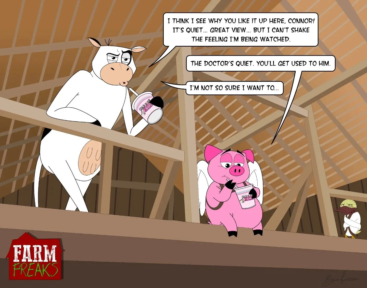 🐮🐷Farm Freaks - A 7-part chain-of-events comedy mystery about a family of chaotic farm animals who finally find a home &mdash; only to learn the farm&rsquo;s secrets are even stranger than they are!
📚
Day 1 - The Arrival
Day 2 - The Accident
Day 3