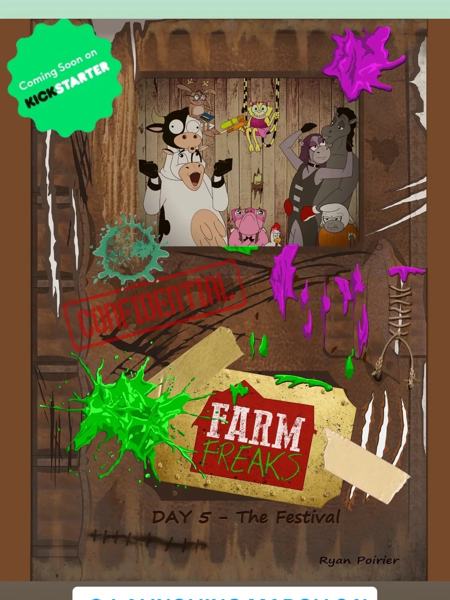 It all begins tomorrow.

Farm Freaks: Day 5 &ndash; The Festival launches on Kickstarter TOMORROW (March 24).

🐄 178 pages (the biggest book yet)
🎪 The farm&rsquo;s most chaotic event begins
📚 Catch up with the full series
🎨 Art, rewards, and exc