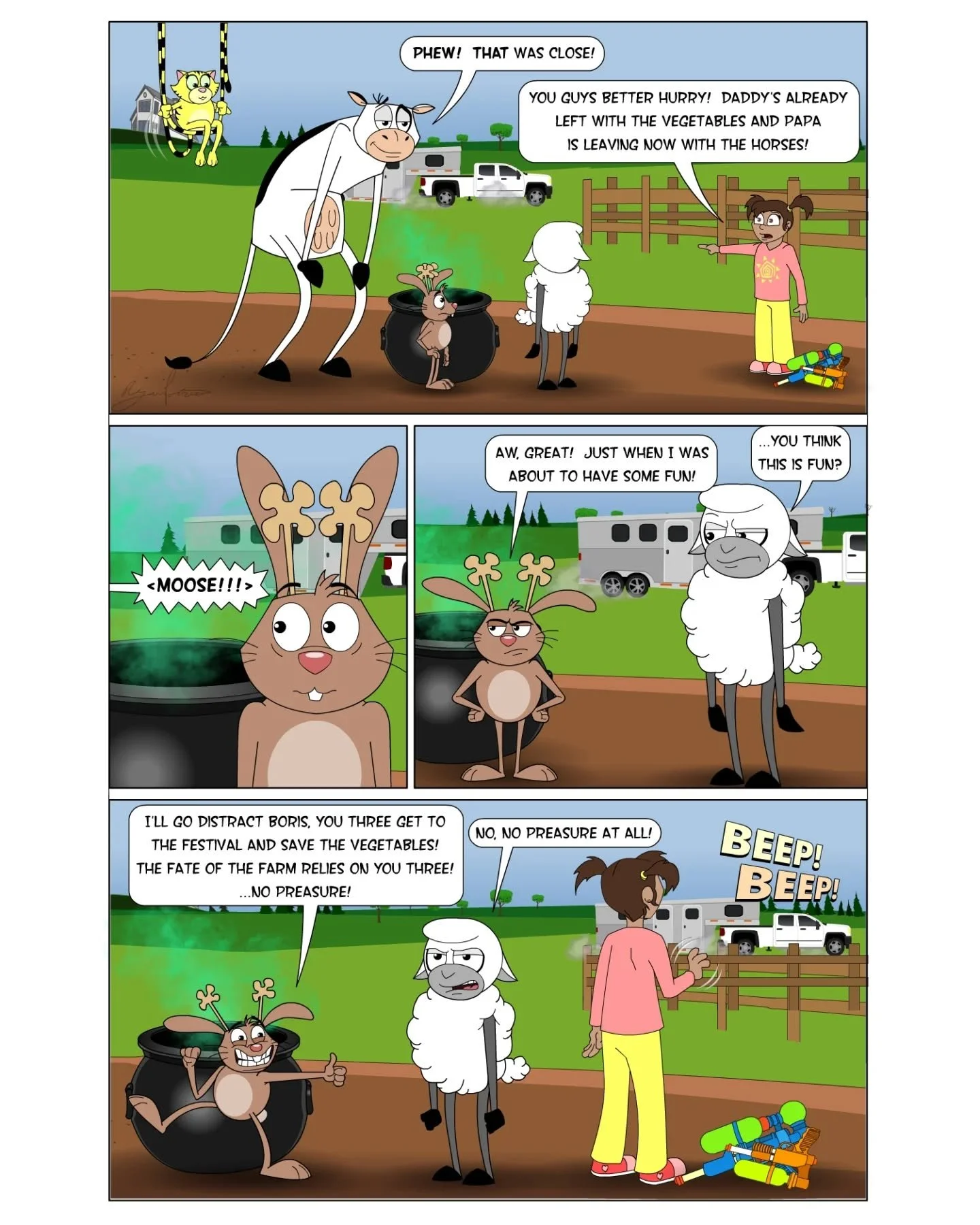 The madness continues at Melancholy Meadows&hellip;
(Part 3)

We are making incredible progress so far!  Thank you all so much!

You can join the chaos too! Visit the link below, or in profile 
👉 Help us reach 100%:
https://www.kickstarter.com/proje