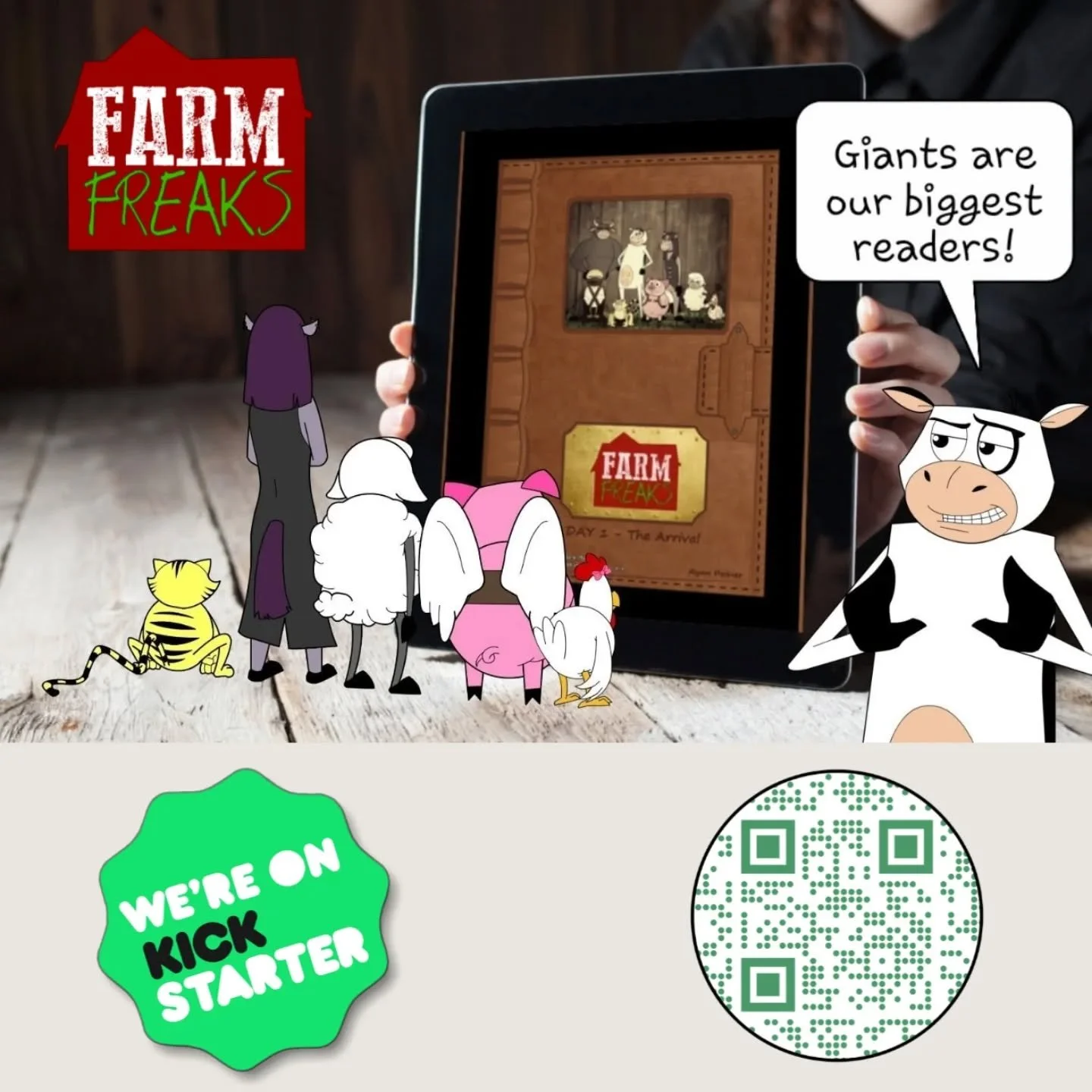 🐮FARM FREAKS is a story about chaos, mystery, and the unexpected connections between them.

🤠 And if you&rsquo;ve been following along so far&hellip; you&rsquo;ve only scratched the surface!

🚨The campaign is still live on Kickstarter, with exclus