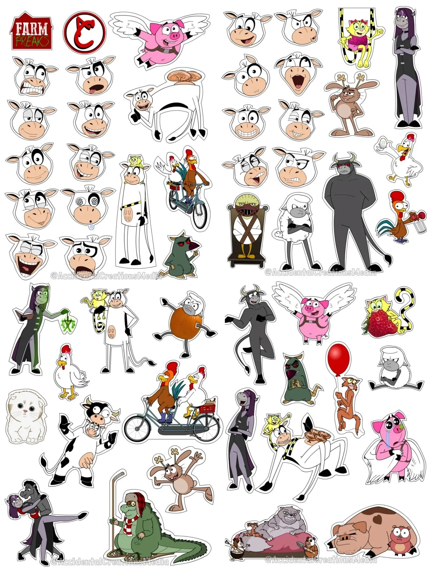 STICK 'EM UP! 
It's the Farm Freaks sticker sheets!
Part of the Kickstarter rewards!

💻Production is underway, rewards are being prepped, and I&rsquo;ll be sharing updates as things move forward.

If you backed the campaign🙏&mdash;keep an eye out.?