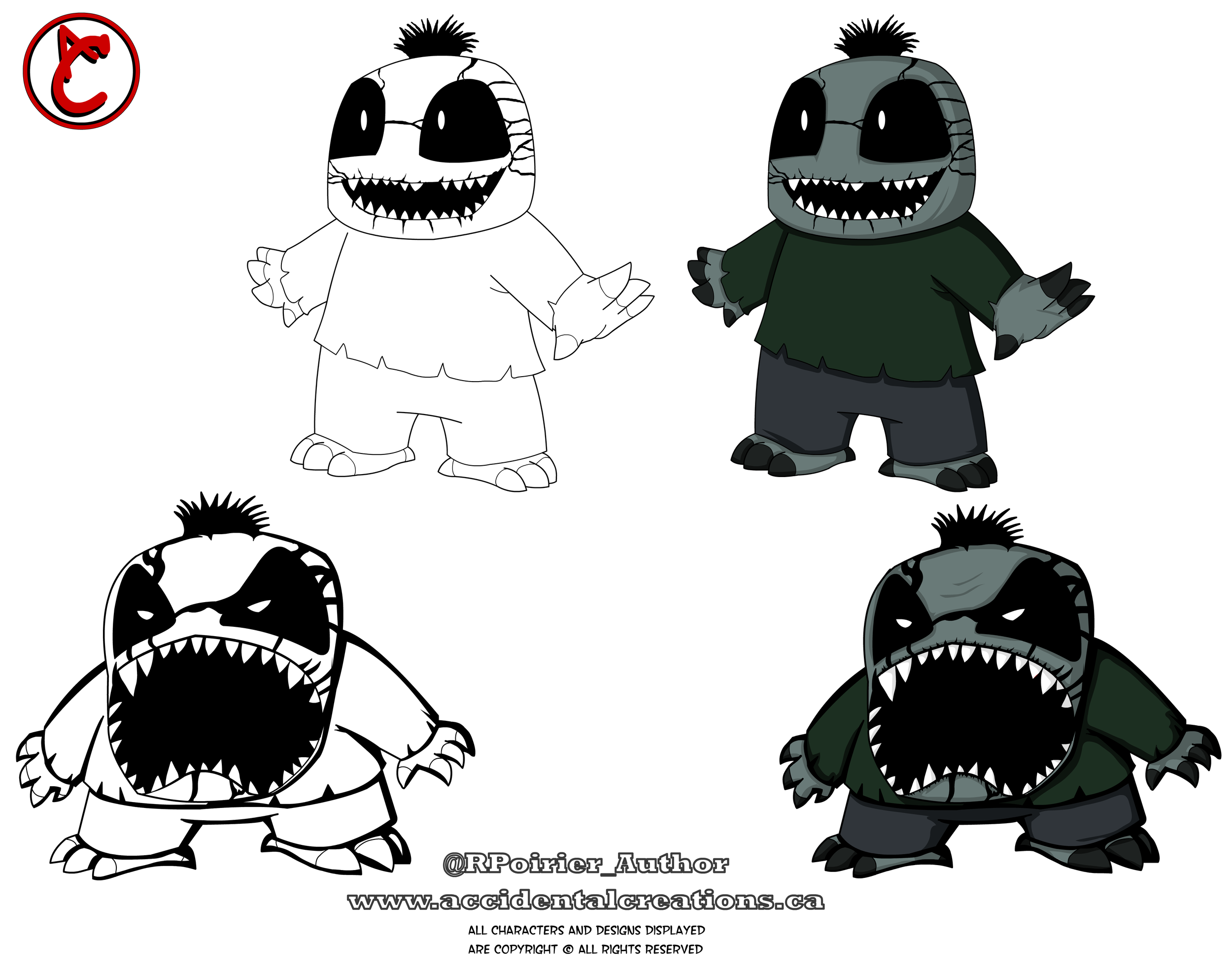 Character designs for an upcoming project