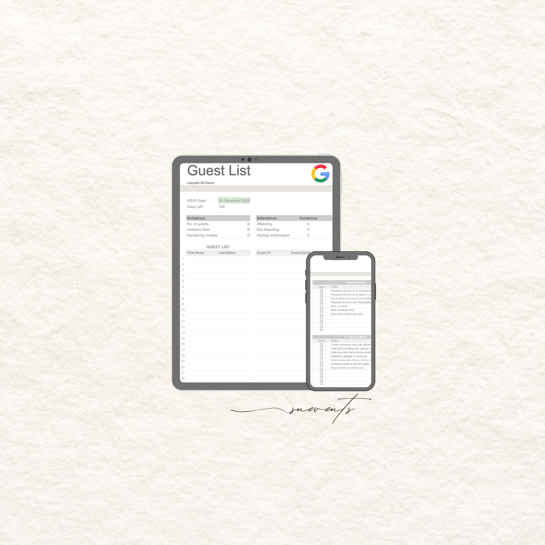 Collaborative Digital Wedding Planner Template