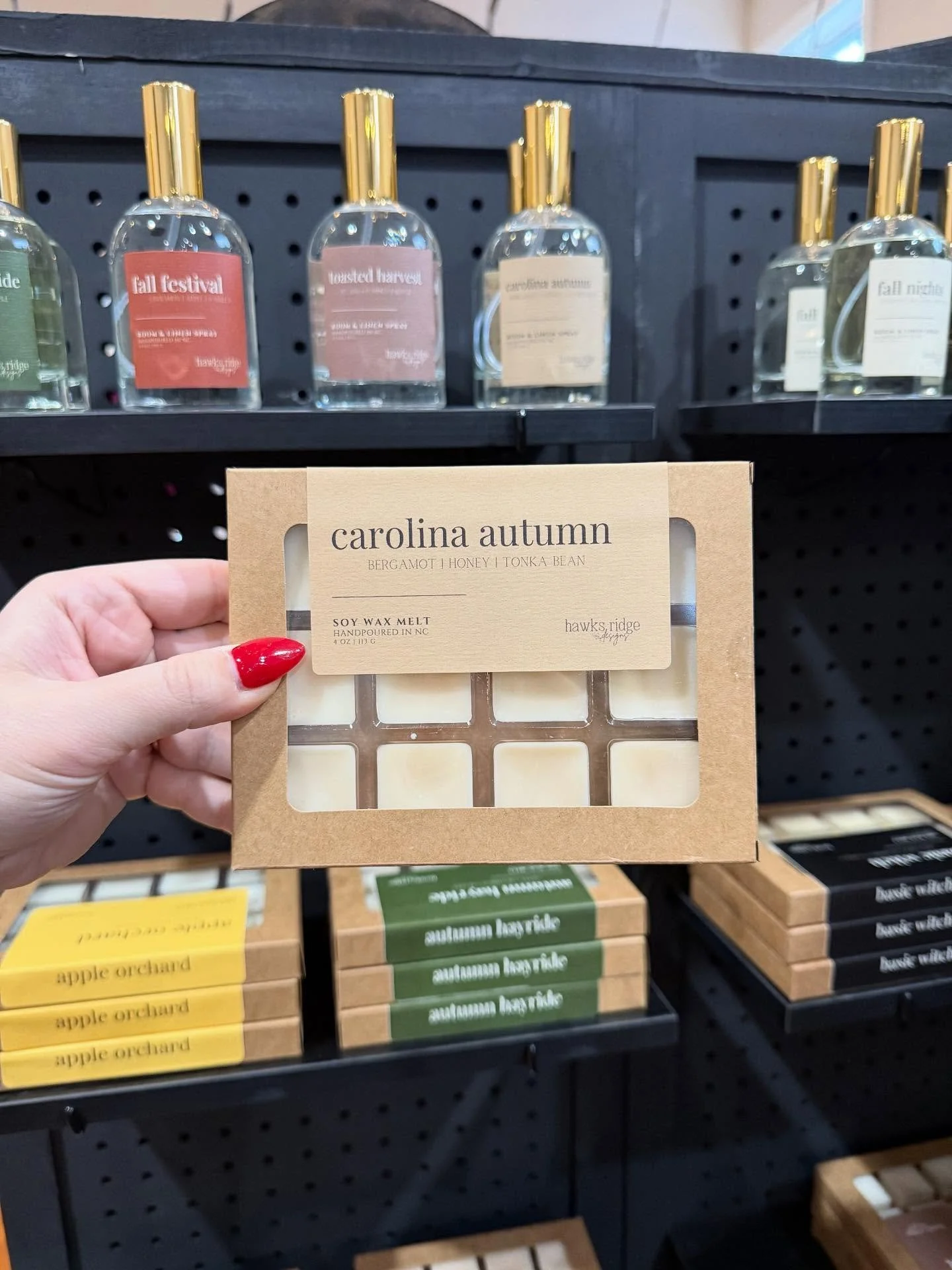 FALL WAX MELTS ARE IN!!! 🍁 plus a full restock by @hawksridgedesigns_ 🧡