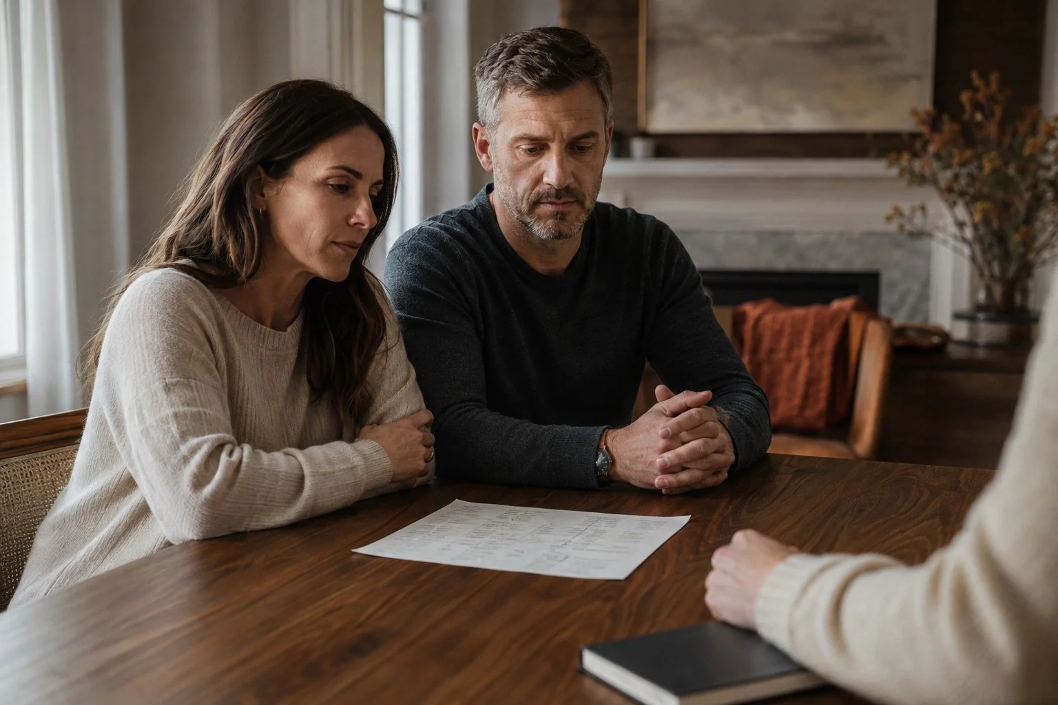 Parents meet privately with an intervention consultant to create a family recovery plan.