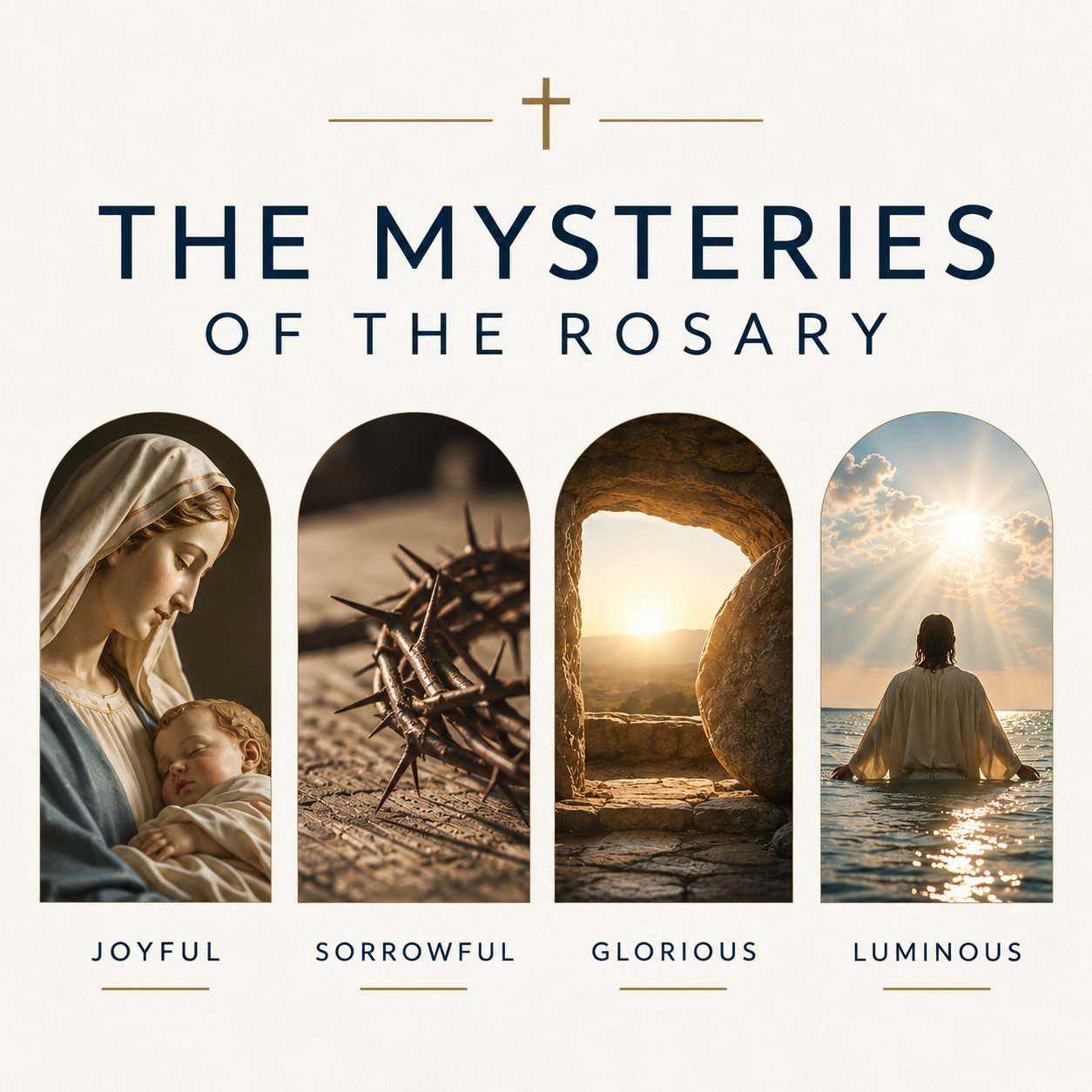 RosaryMinded artwork for the Mysteries of the Rosary
