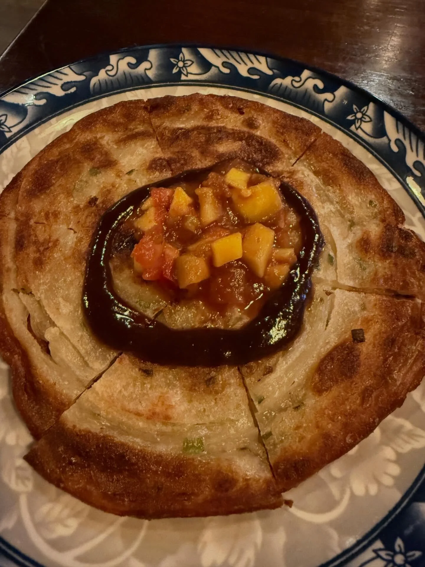 Hello from New York. Away from Mango 2 for a few days on a work trip but lots of mango on the menu tonight🥭😭