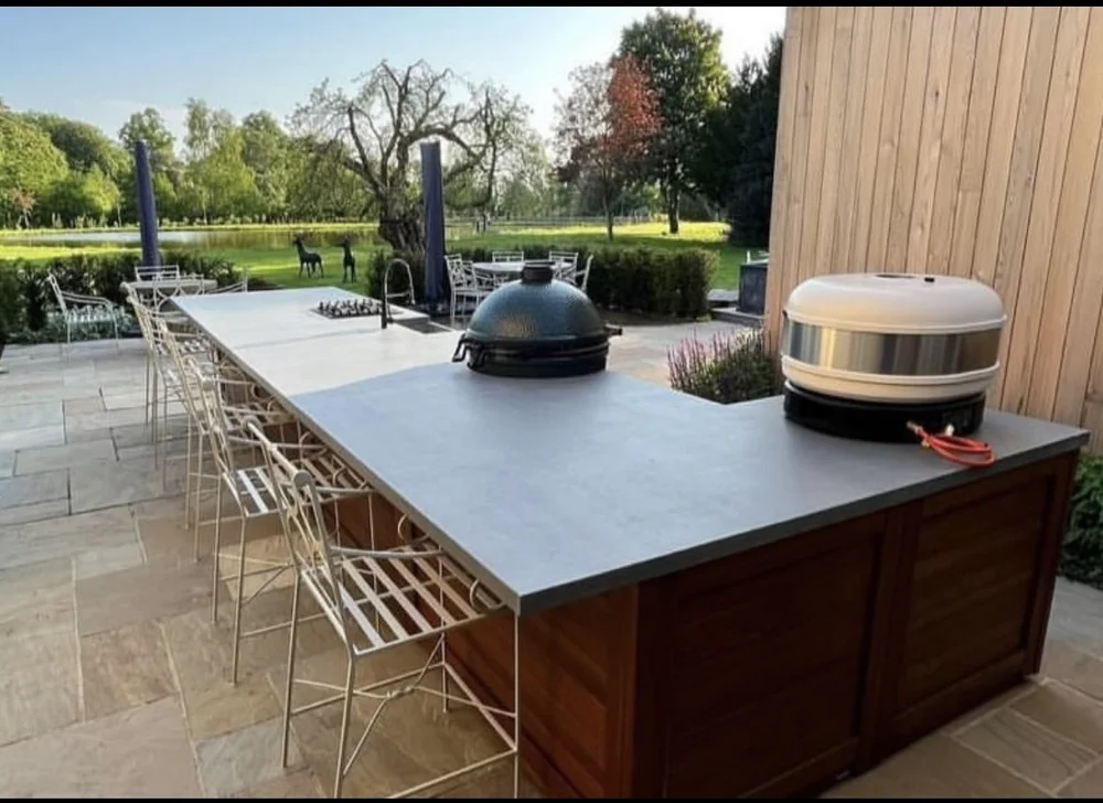 Concrete Countertop Outdoor Kitchen Grill: Ultimate Durable Style