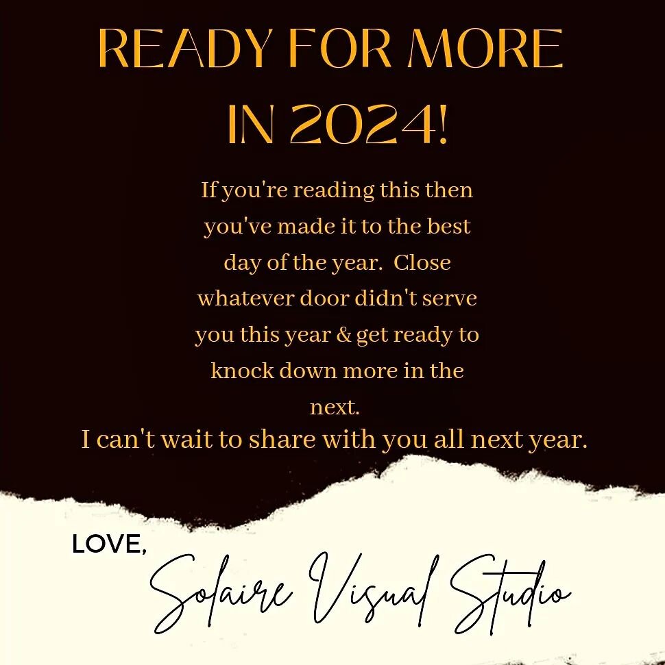 That's a wrap folks! I am beyond grateful for EVERY one of your likes, comments, shares, follows even the thought of mentioning me to someone you know. I'm especially thankful for those that took a chance on me &amp; decided to work with Solaire Visu