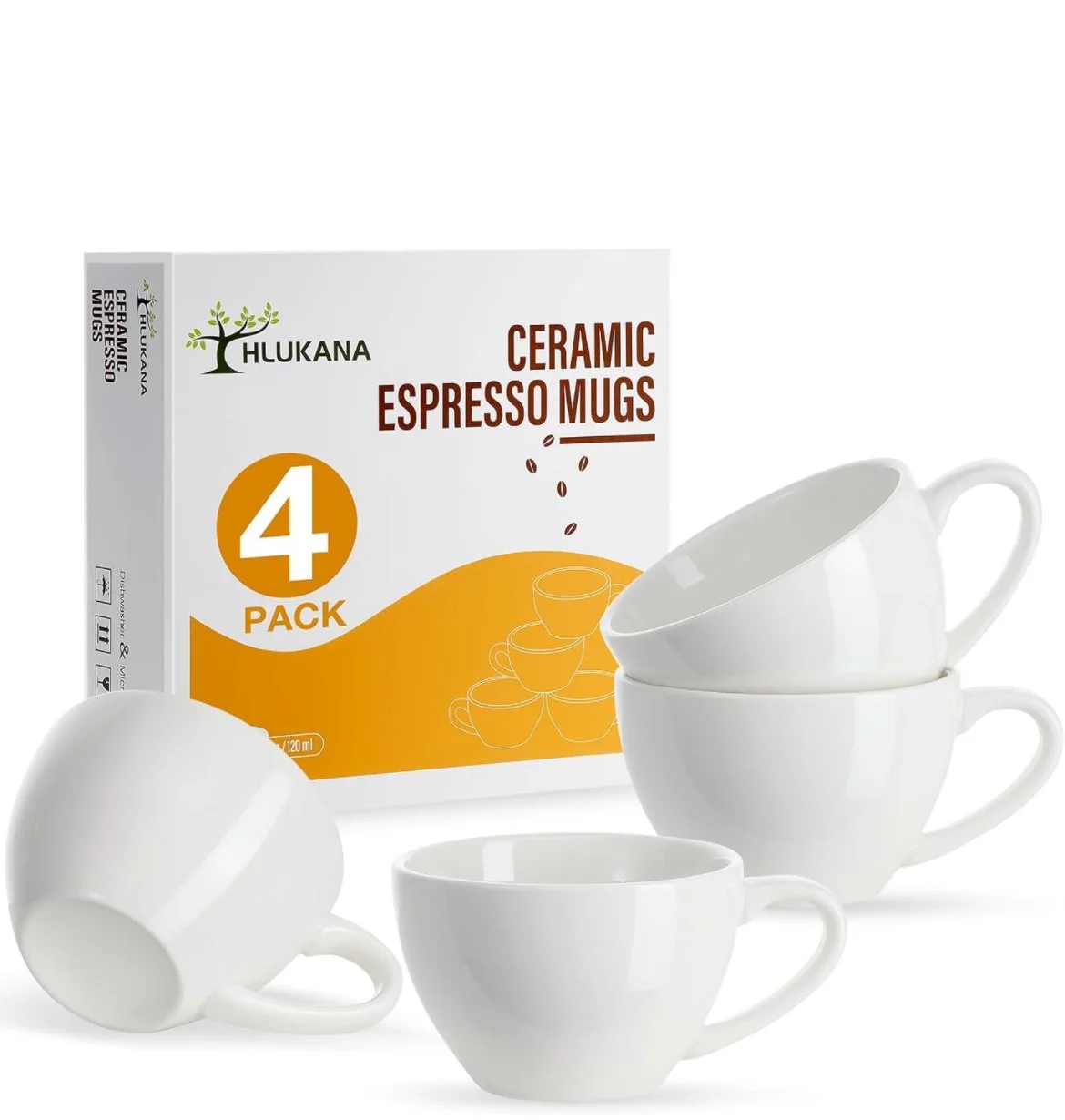 Espresso Cups Set of 4 (5 Oz) at HATIB Collection  HATIB