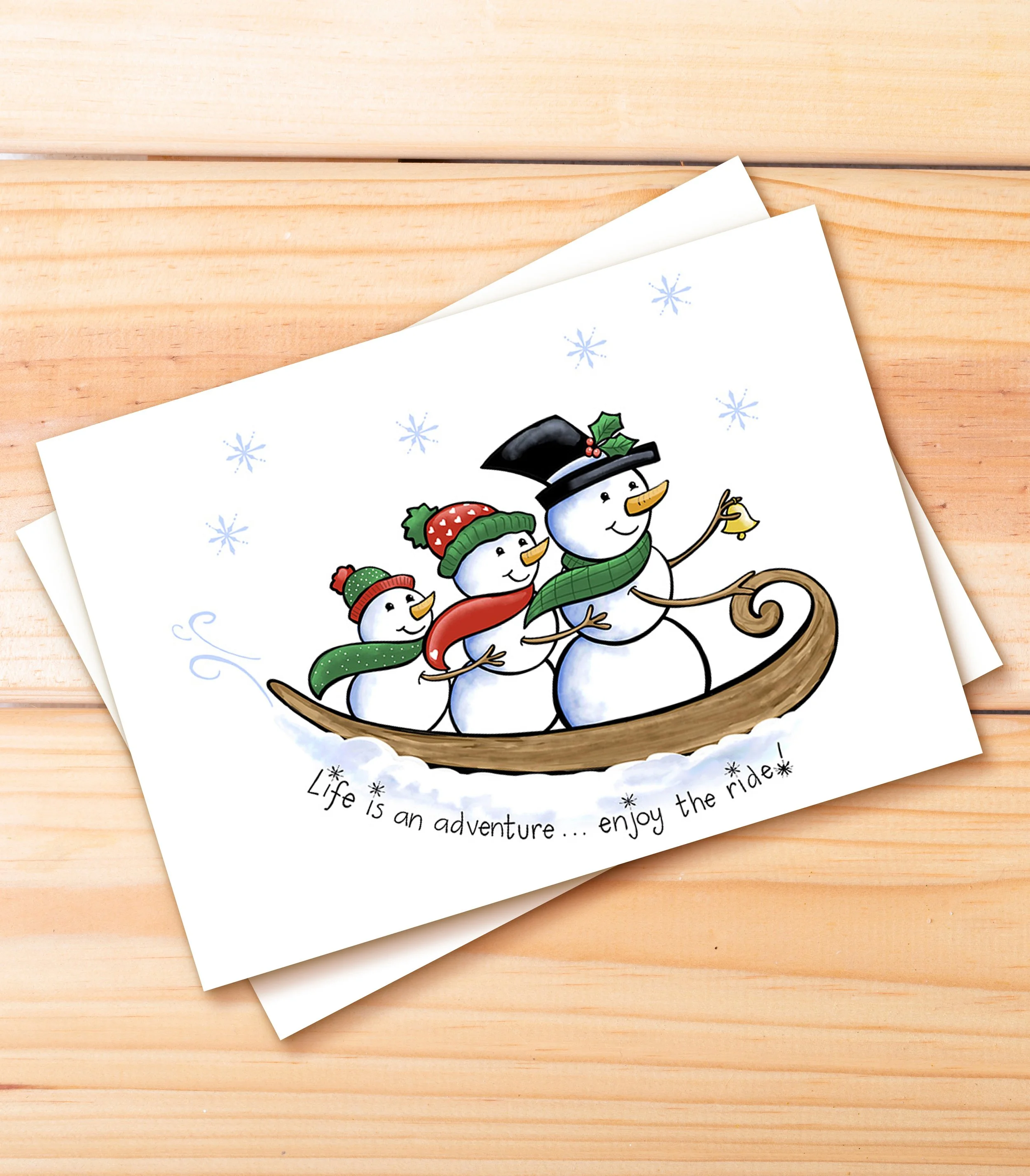 Snow Adventure Greeting Card