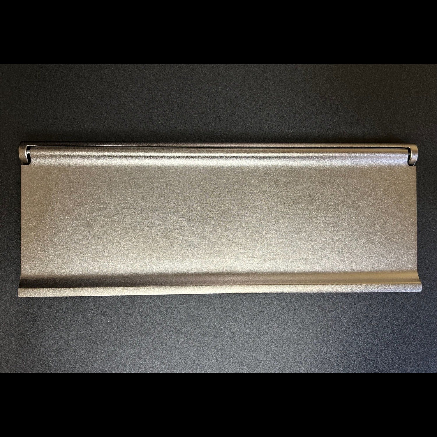 Brass-Seal™ Letter Size Forged Brass Interior Mail Slot — Satin Nickel finish, calibrated closure