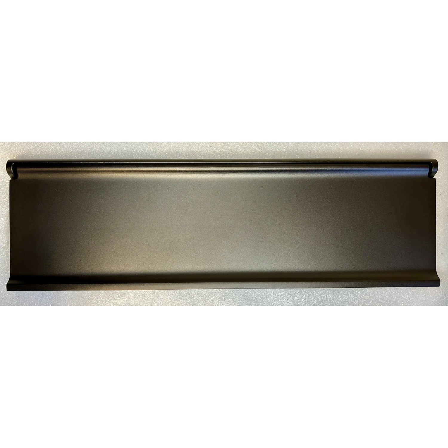 Brass-Seal™ Magazine Size Forged Brass Interior Mail Slot — Satin Black finish, calibrated closure