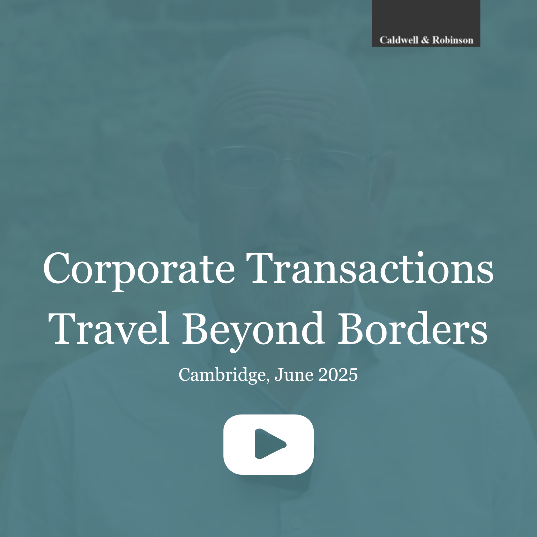 Corporate Transactions Travel Beyond Borders