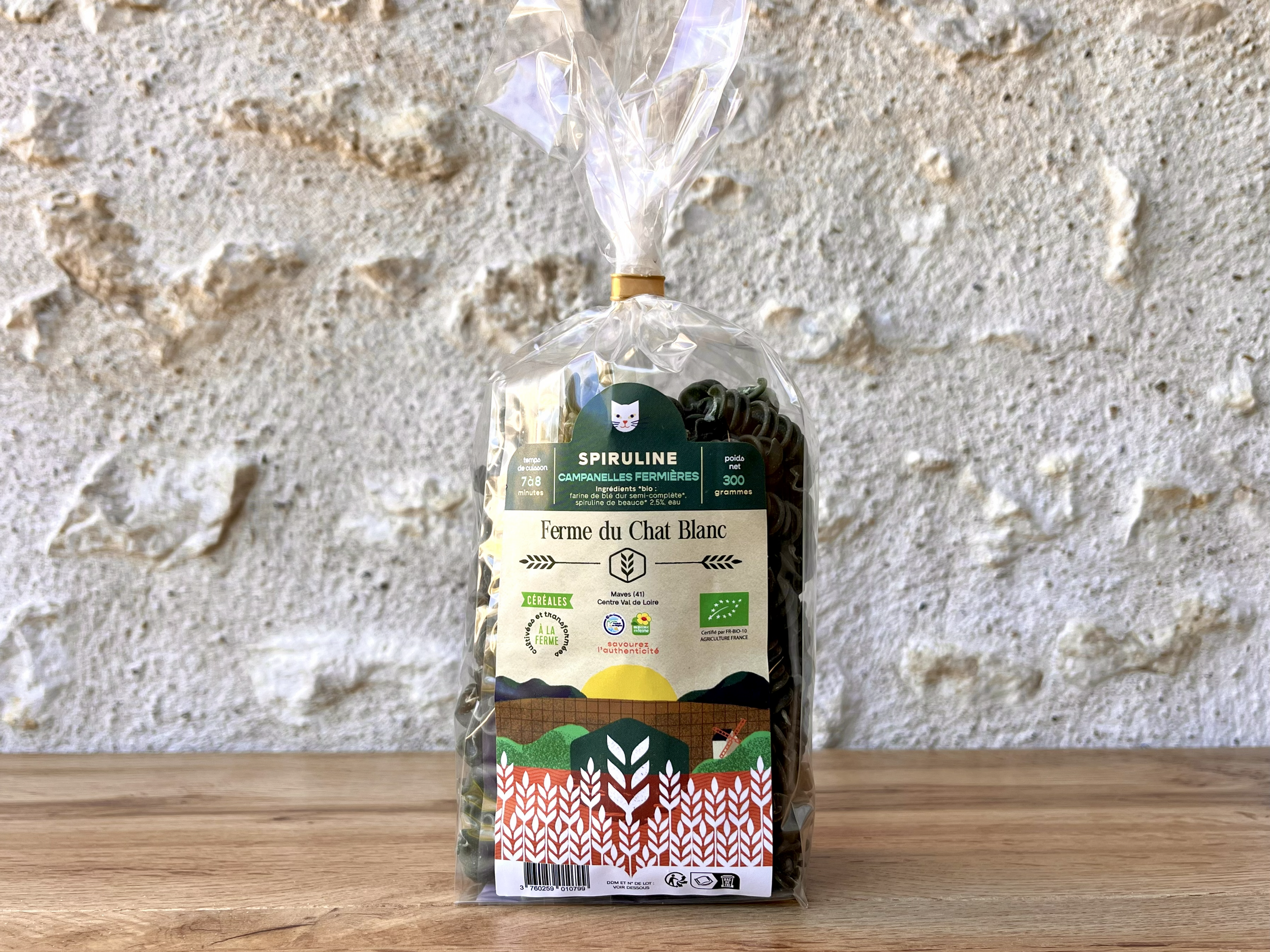 Pâtes à la Spiruline de Beauce - Bio - 300g