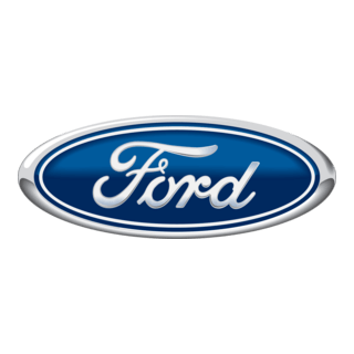 Ford logo with blue oval background and white lettering.