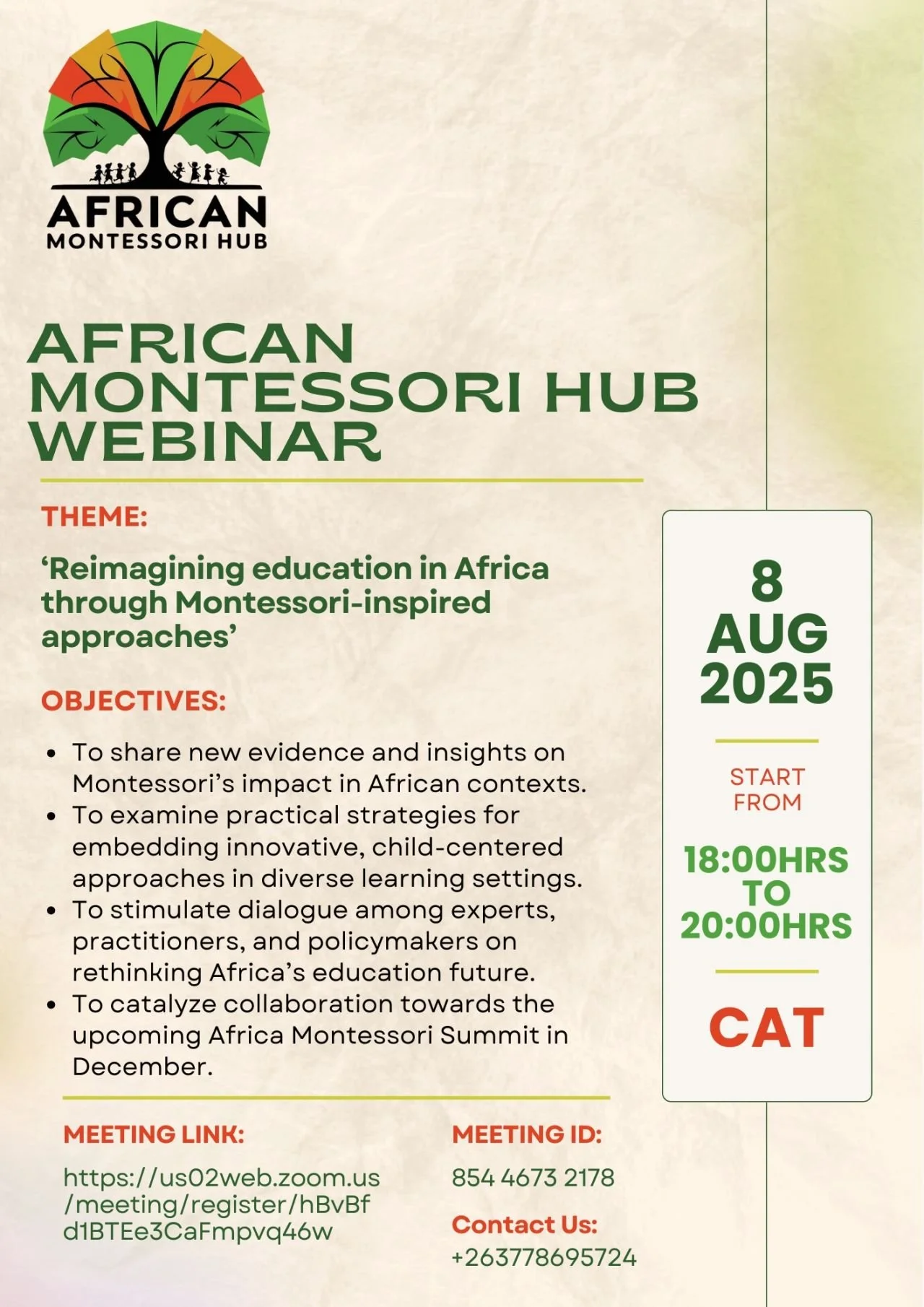 Montessori Africa Hub Webinar