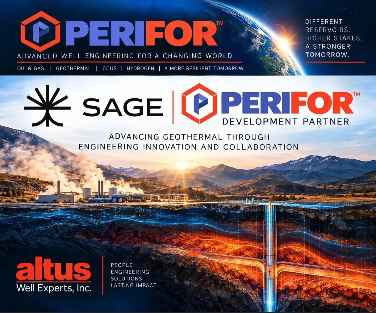 SAGE Geosystems &amp; Altus Well Experts - Advancing Geothermal through Engineering, Innovation and Collaboration 