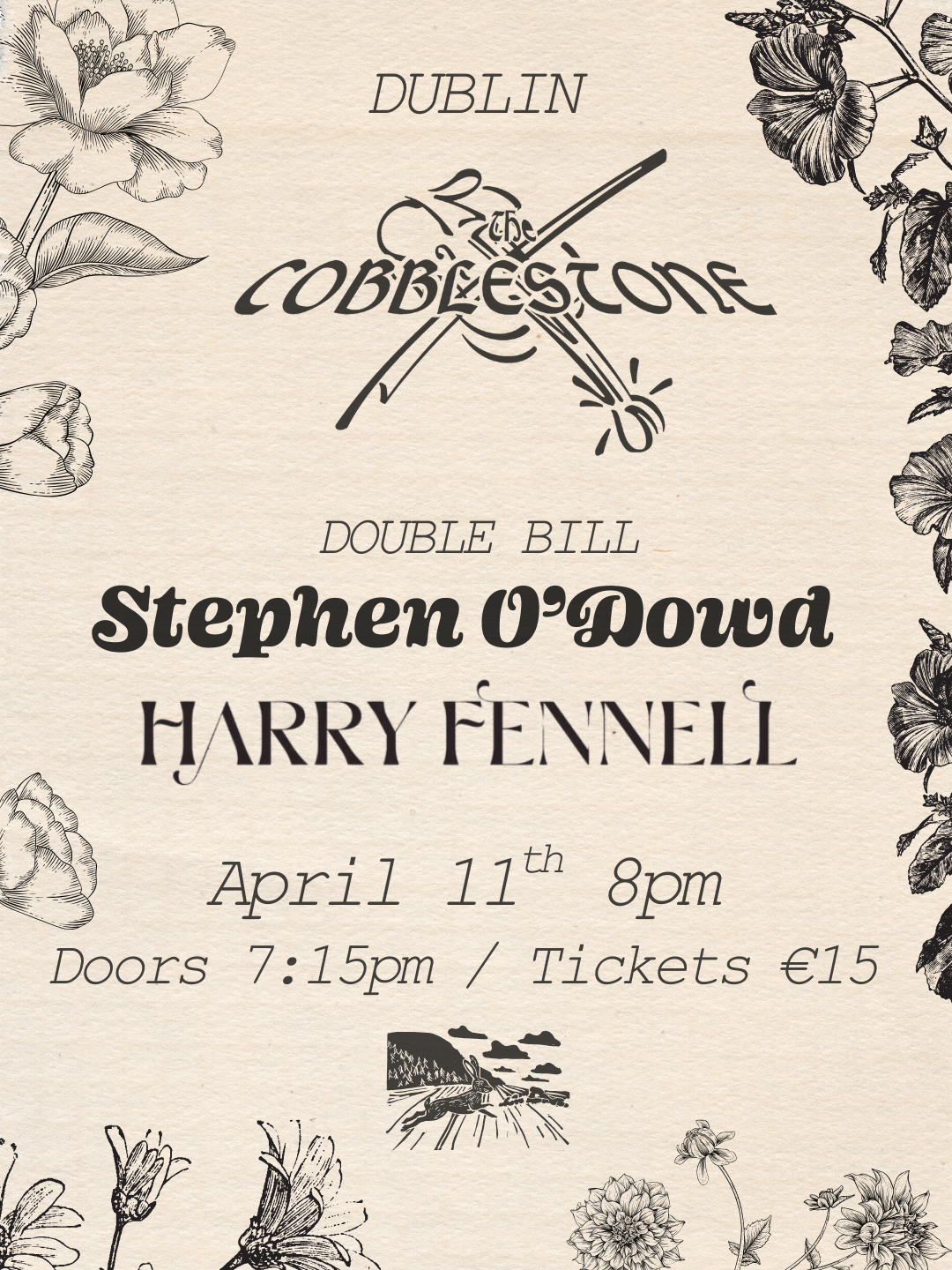 Stephen O'Dowd and Harry Fennell at The Cobblestone