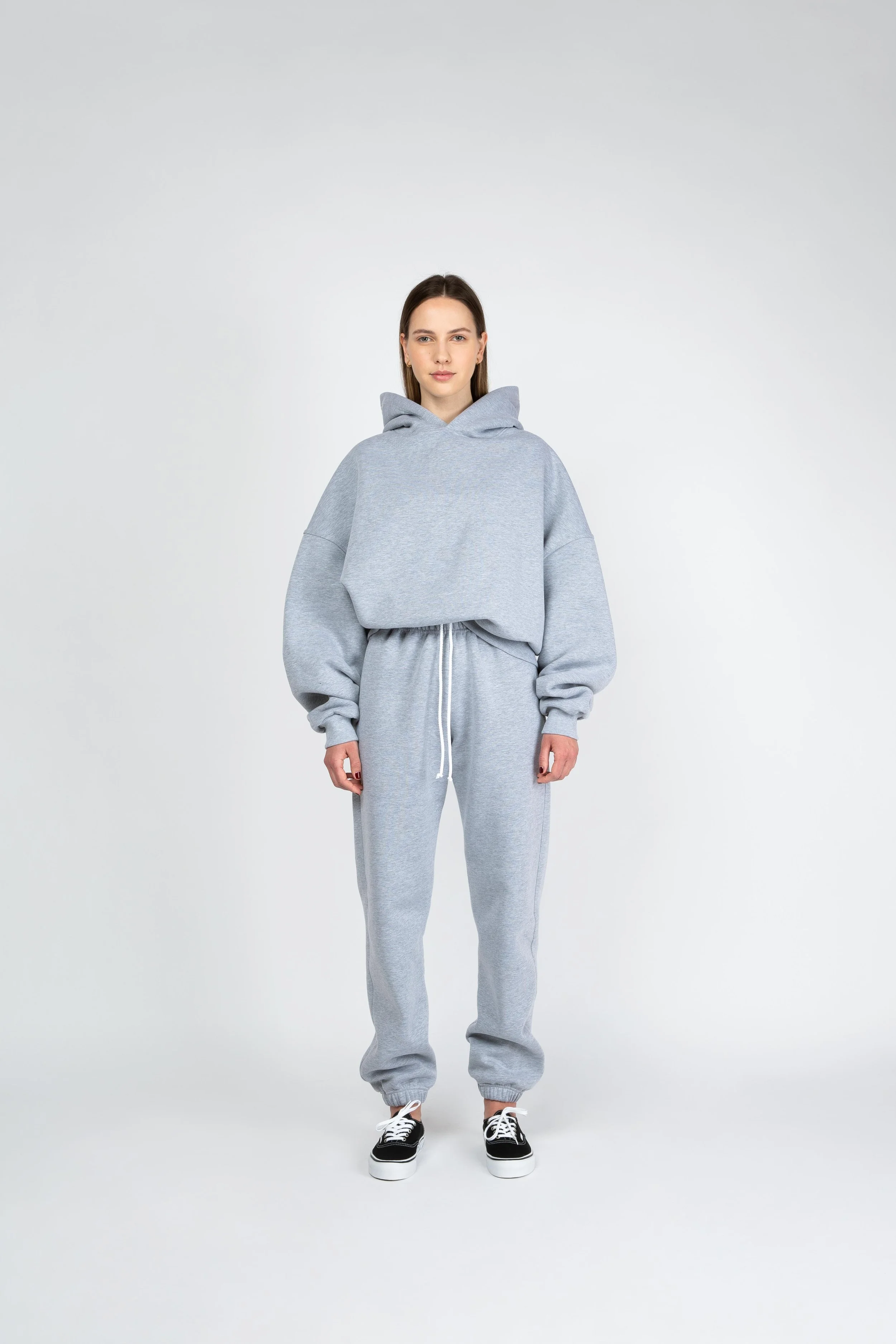 Grey Oversized Heavyweight Hoodie