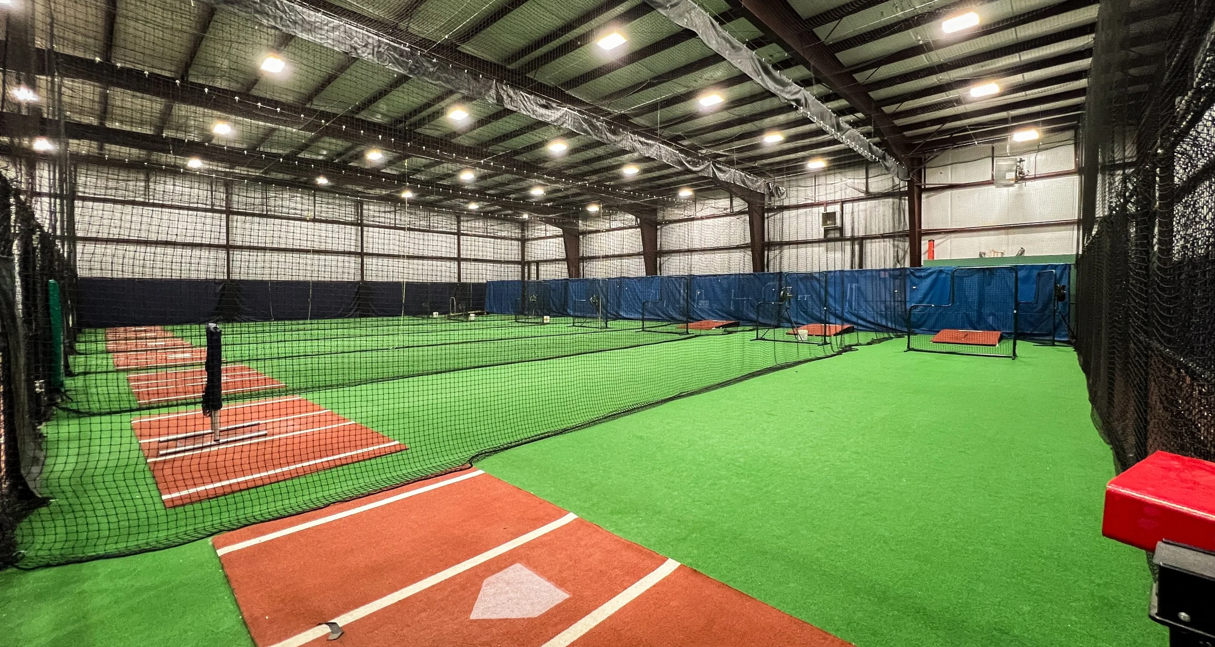 Pitching machines at Gov's Training Academy