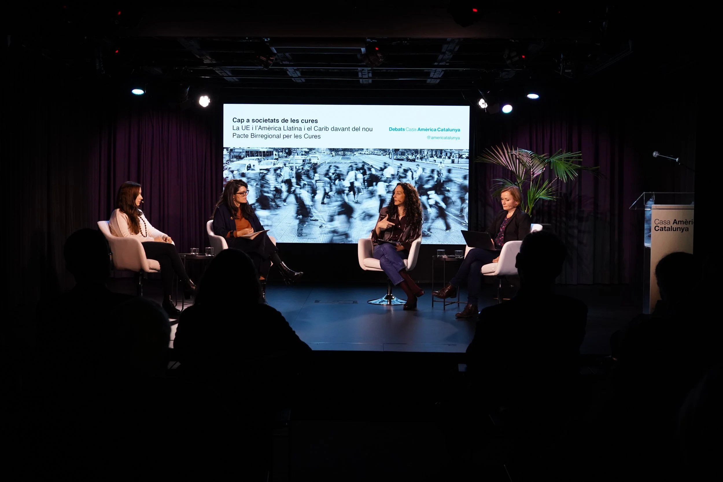 Roundtable “Towards Care Societies” hosted at Casa Amèrica Catalunya on February 26th 