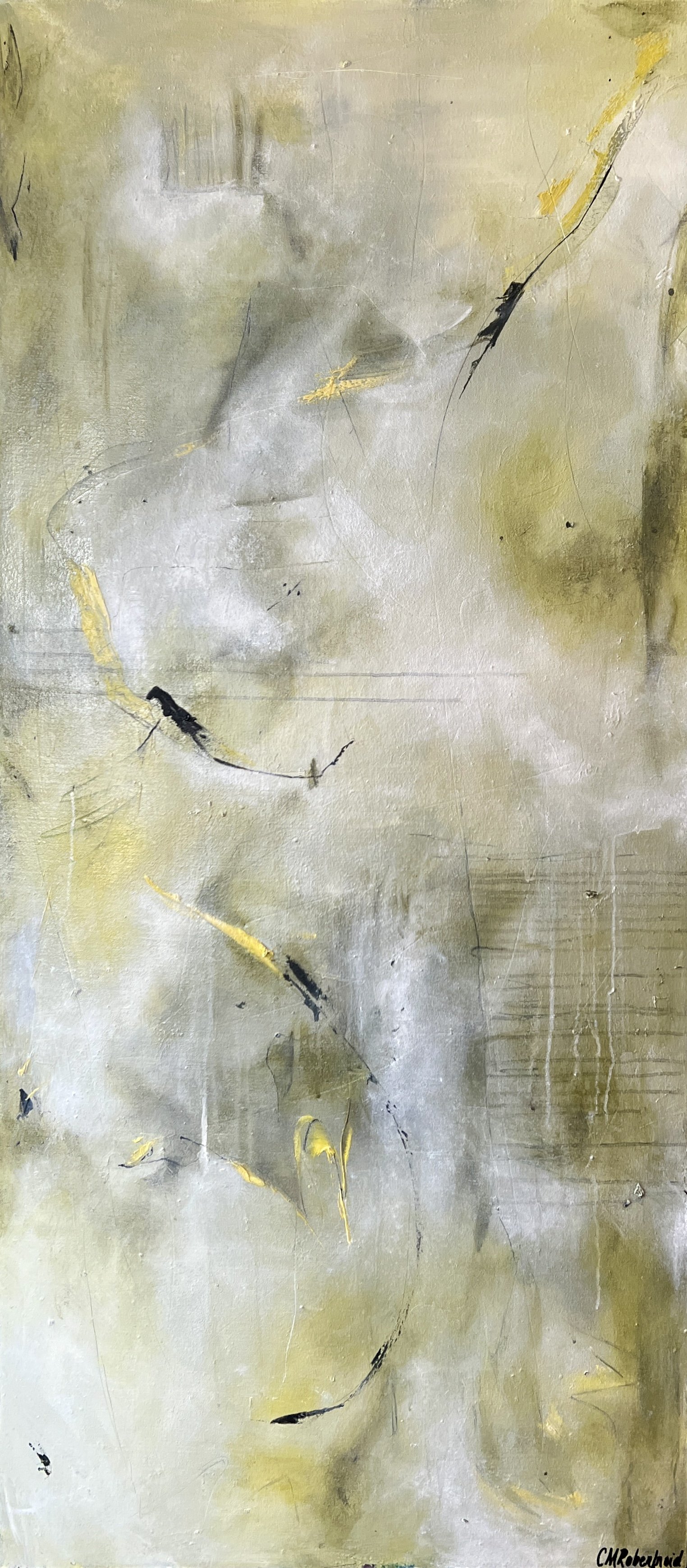 Caught In Motion, Oil, 54"x24"