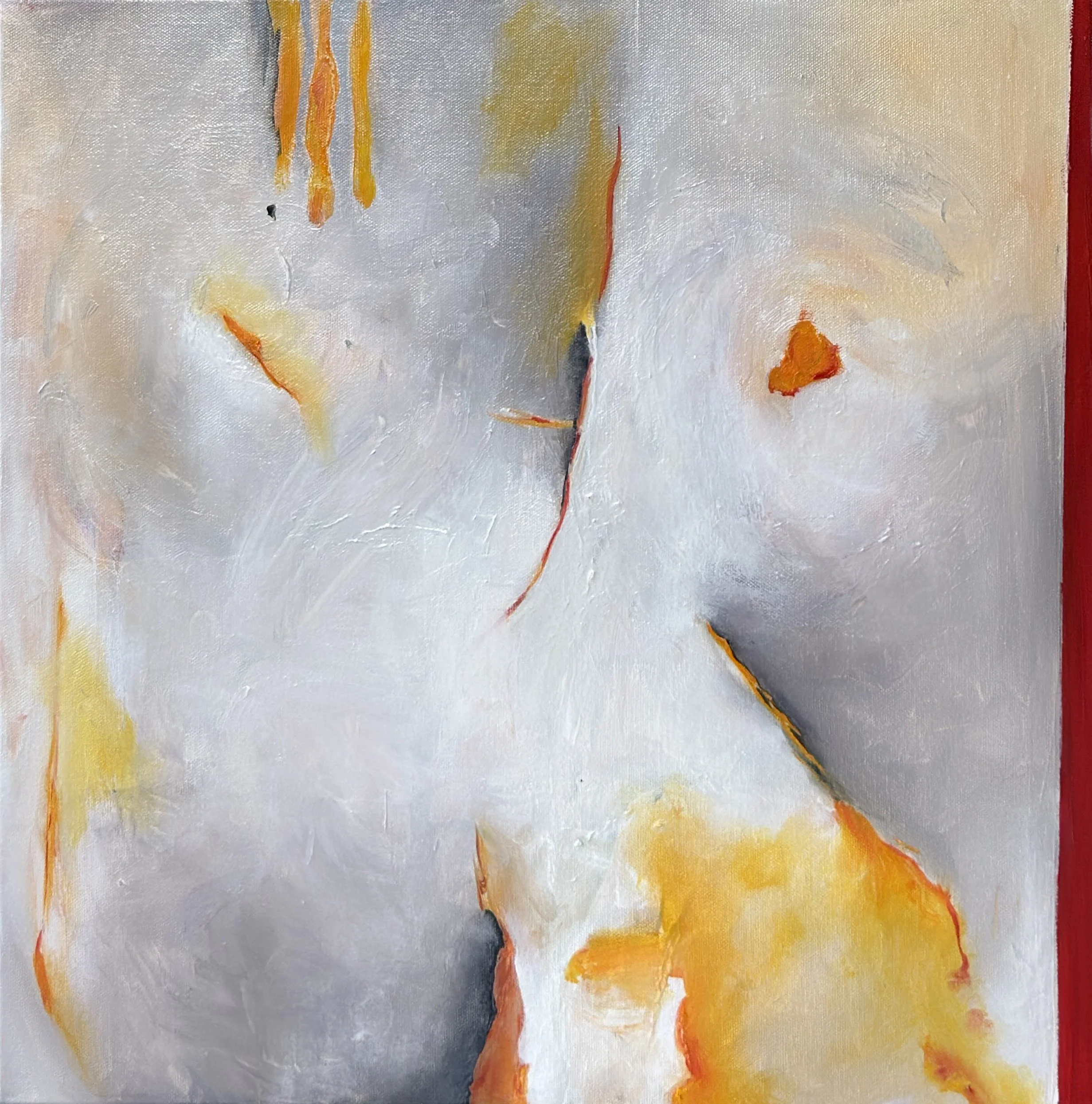 I Meant To Do That, Oil on canvas, 18"x18"