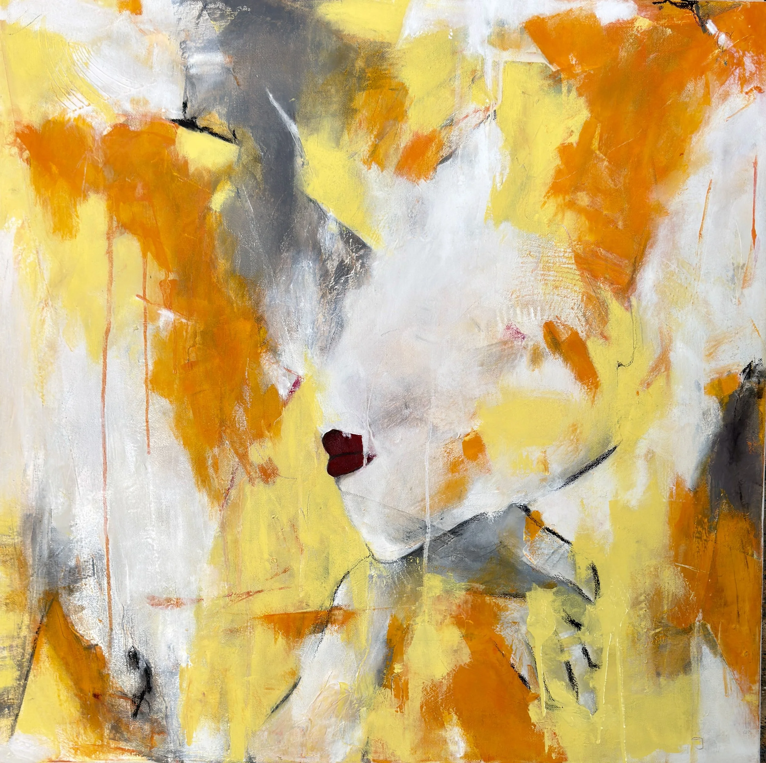 Hush, Oil on canvas, 18"x18"