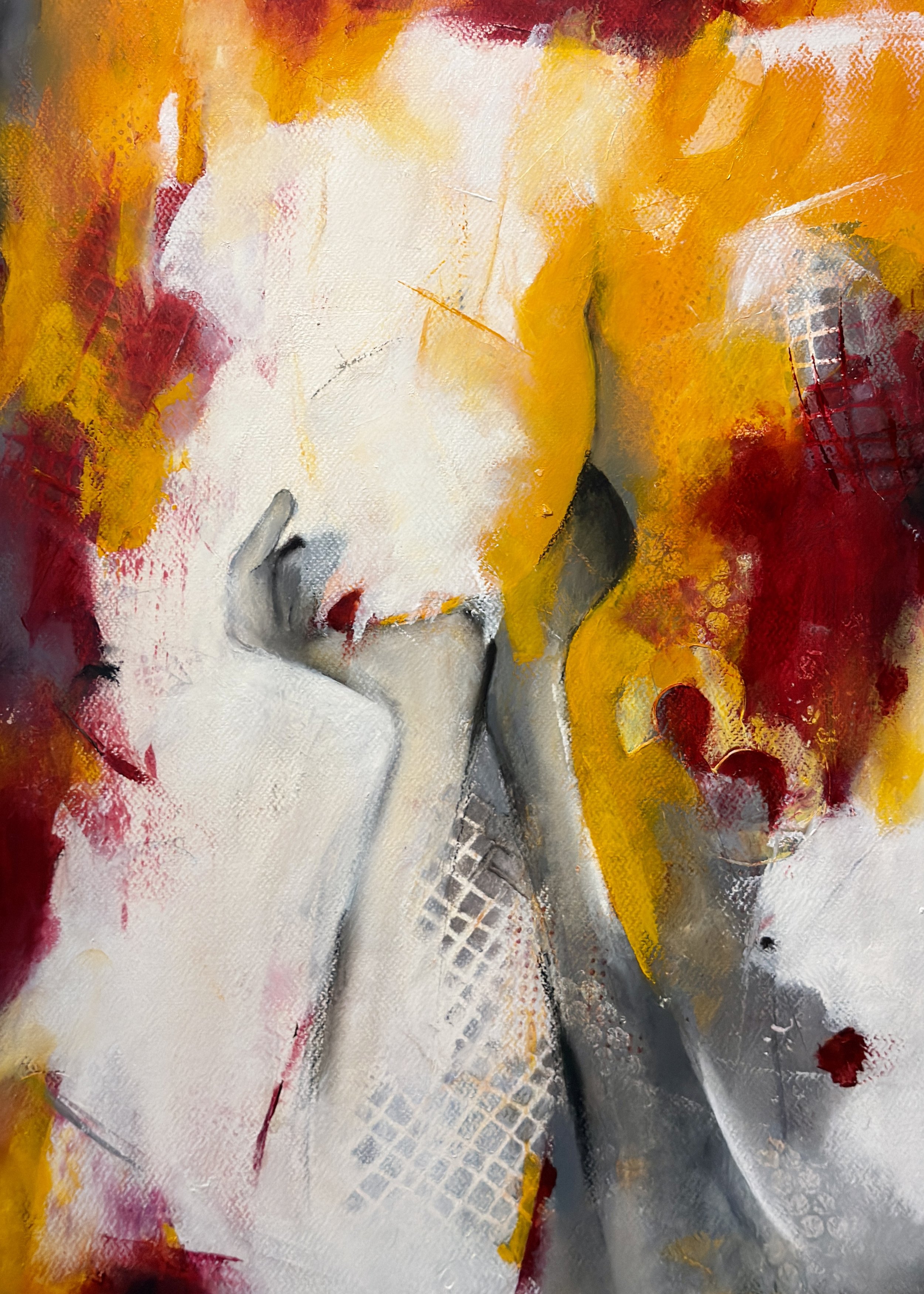 Lost In Thoughts, Oil on paper, 20"x16"