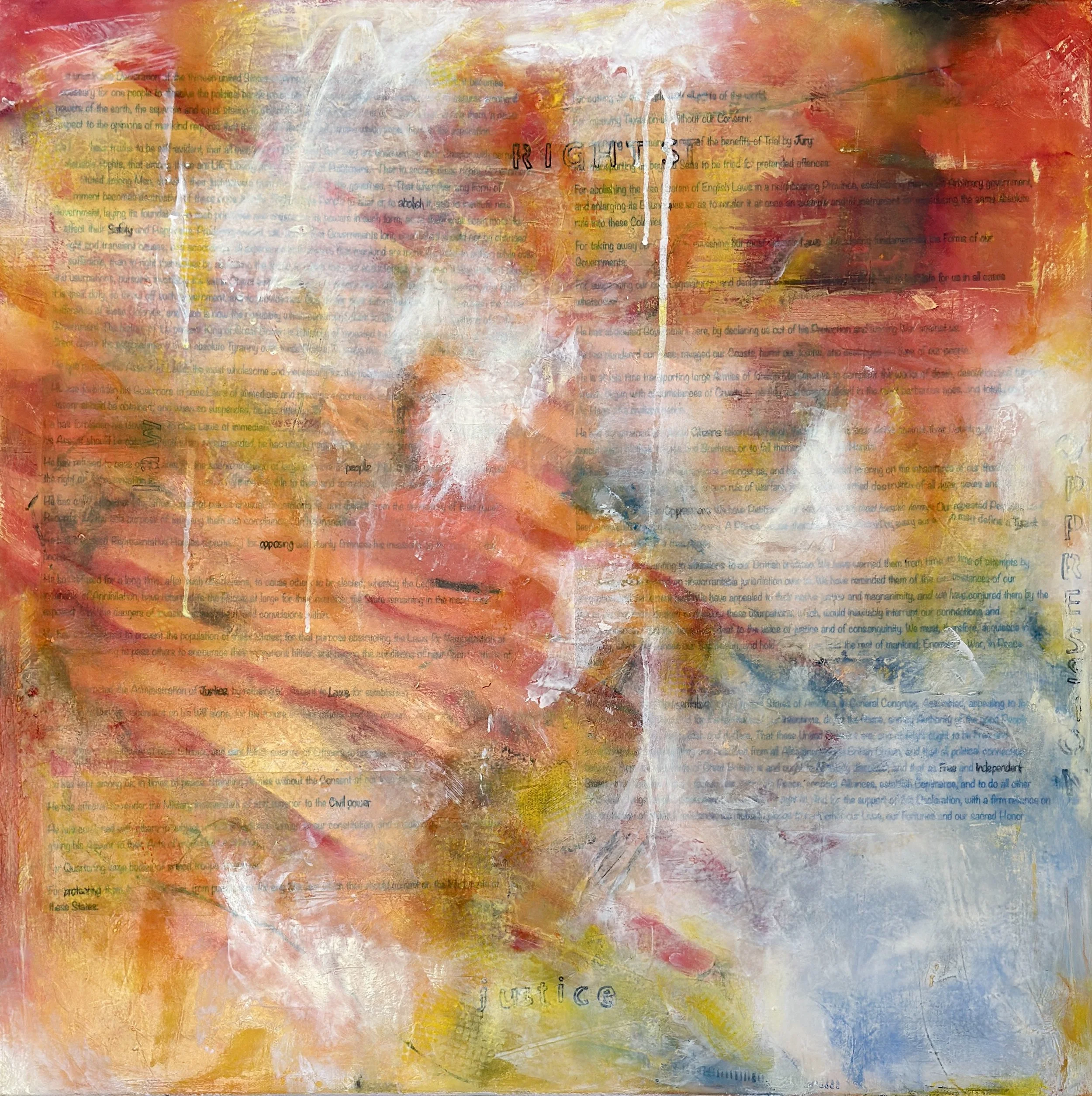 Beneath The Words, Oil on canvas, 24"x24"