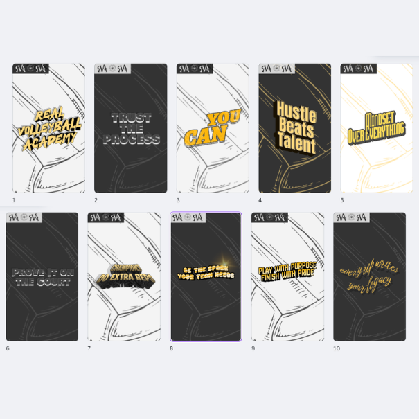 Volleyball Motivation Quotes (Phone Wallpaper)
