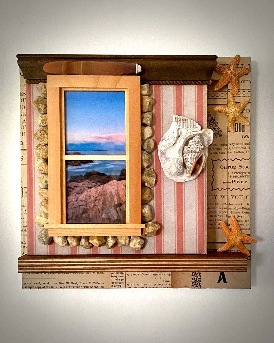 Maine Coastal Views III: Window at Dusk