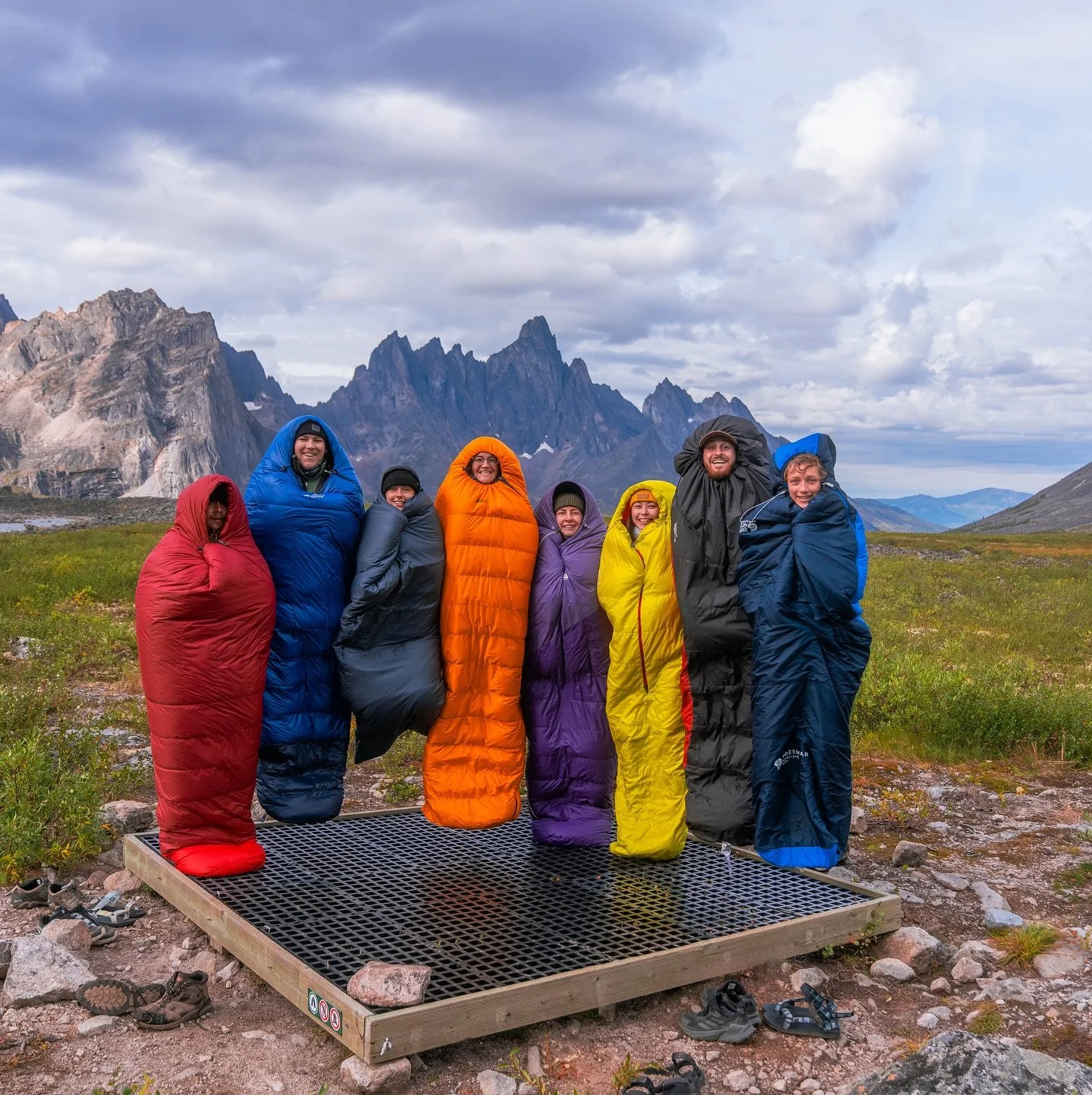 Summer in the Tundra - Part 1. 
The people!!!! 🤎

Our summer adventures wouldn&rsquo;t be the same without the coolest crew who chose to hike 25km with a 30lbs pack. Type 2 fun with the best people!