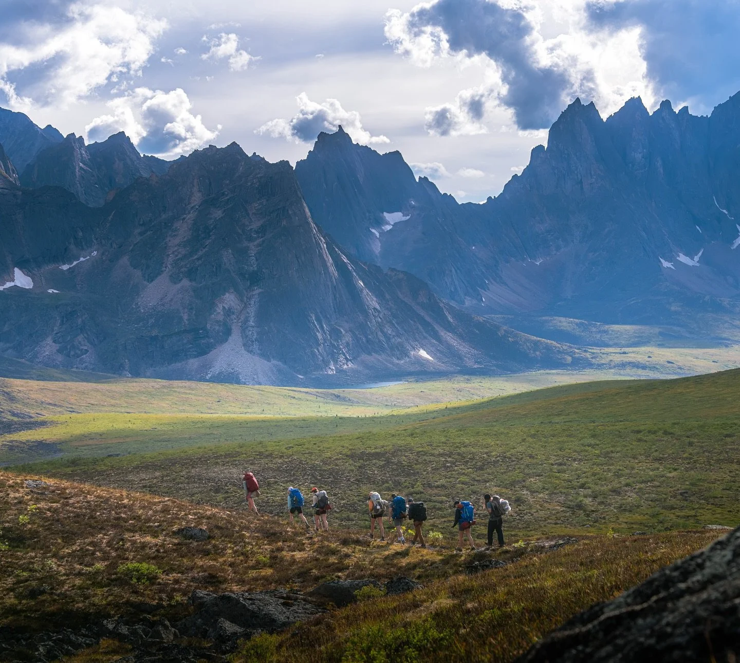 Summer in the Tundra : Part 2 - The landscapes!! 

We trekked through some of the most unique terrain. We started with a steep ascent through the boreal forest and quickly broke through to rugged alpine ridges. From there, we crossed tundra plains, c